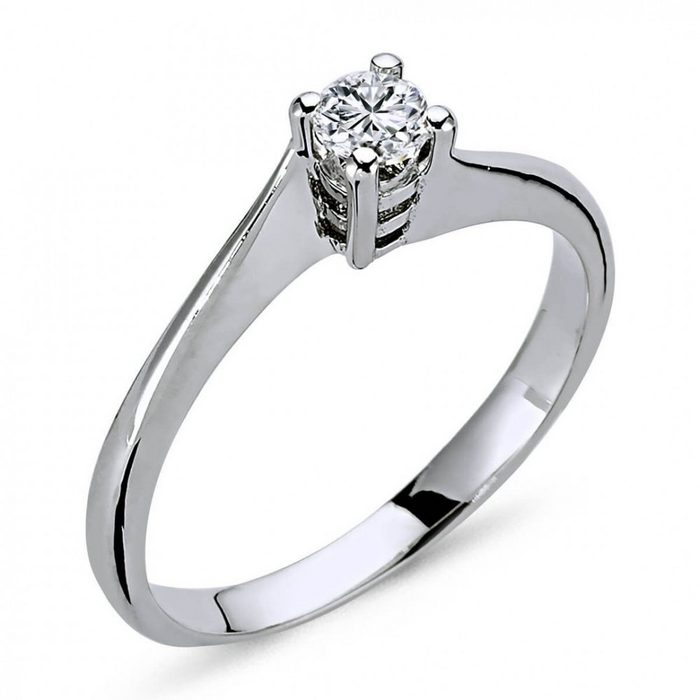 EinStein Diamant Diamantring 0 36 Carat Diamant Solitär Ring Antragsring 14 Karat Weißgold