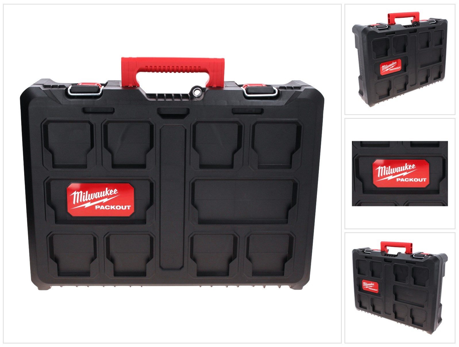 Milwaukee Werkzeugkoffer PACKOUT Systemkoffer Toolbox 525 x 380 x 150 mm