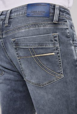 CAMP DAVID Regular-fit-Jeans Verschluss mit Knopfleiste