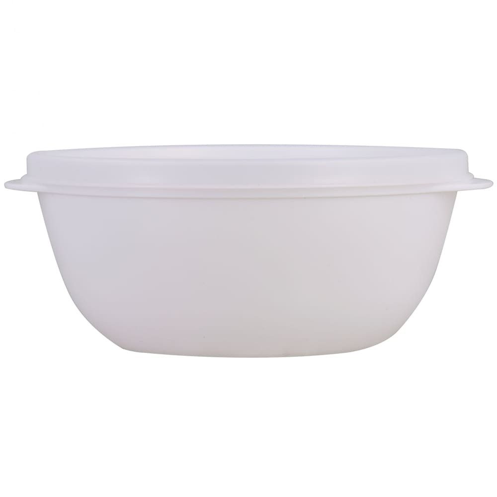 Biodora Schüssel Biodora Schüssel mit Deckel Weiß – versch. Größen, Bio-PE, (0,5 Liter / 1,0 Liter / 2,0 Liter), Mit dichtem Bio LDPE-Deckel - Mehrwegprodukt