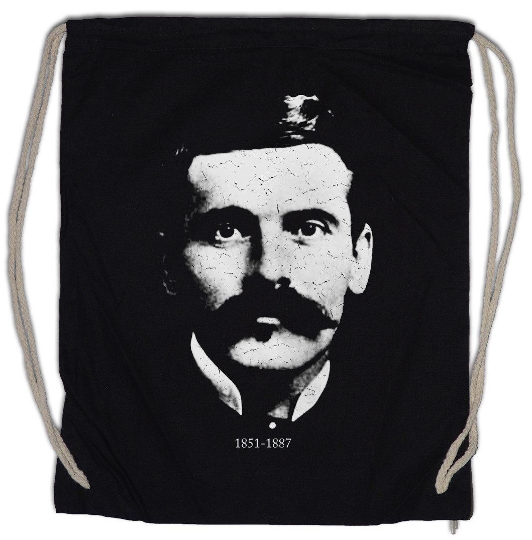 Urban Backwoods Turnbeutel Doc Holliday Portrait Turnbeutel Western Gesetzloser Revolverheld (1-tlg), Cowboy Bild Outlaw Bandit