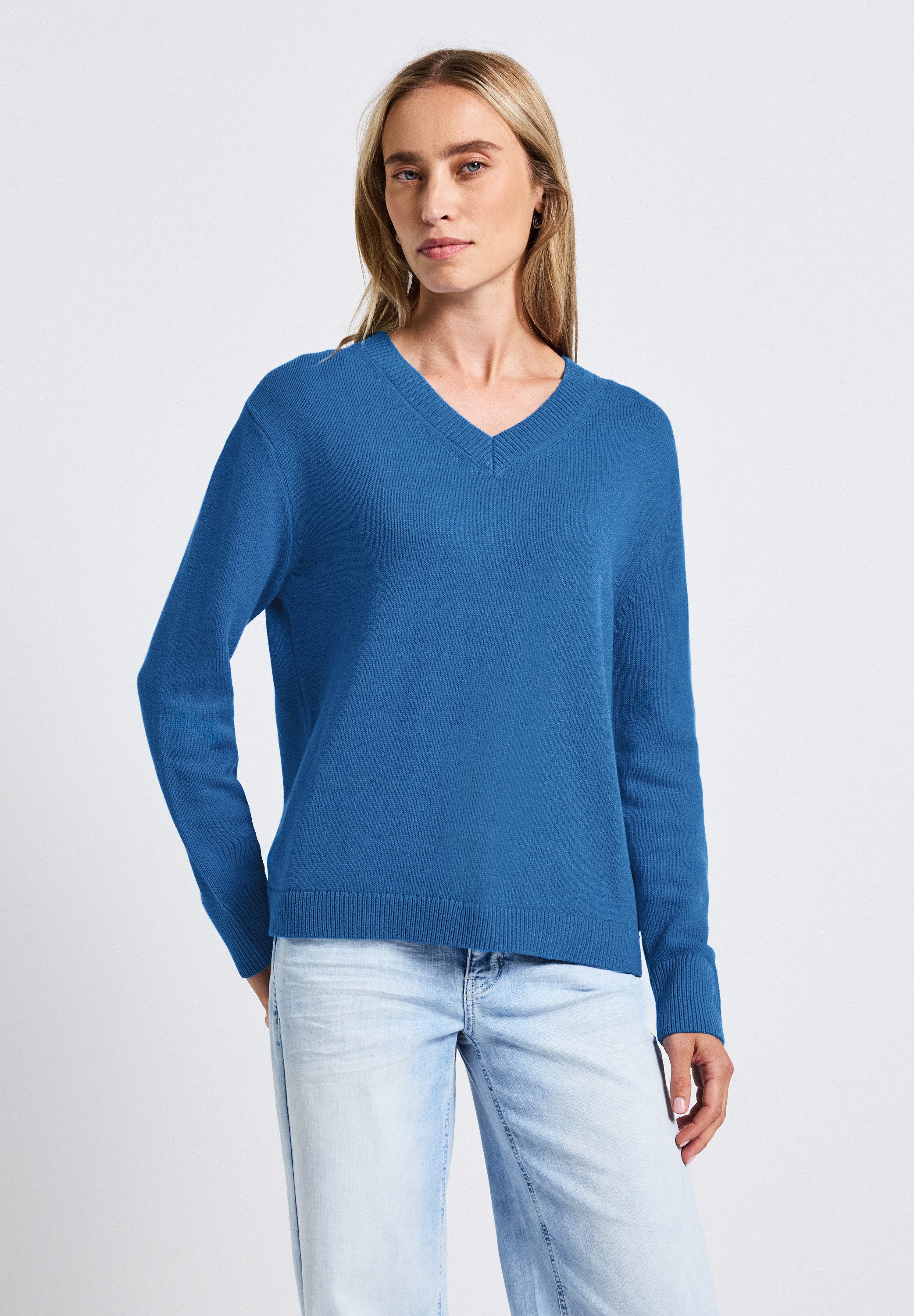 STREET ONE Strickpullover im soften Baumwoll-Mix günstig online kaufen