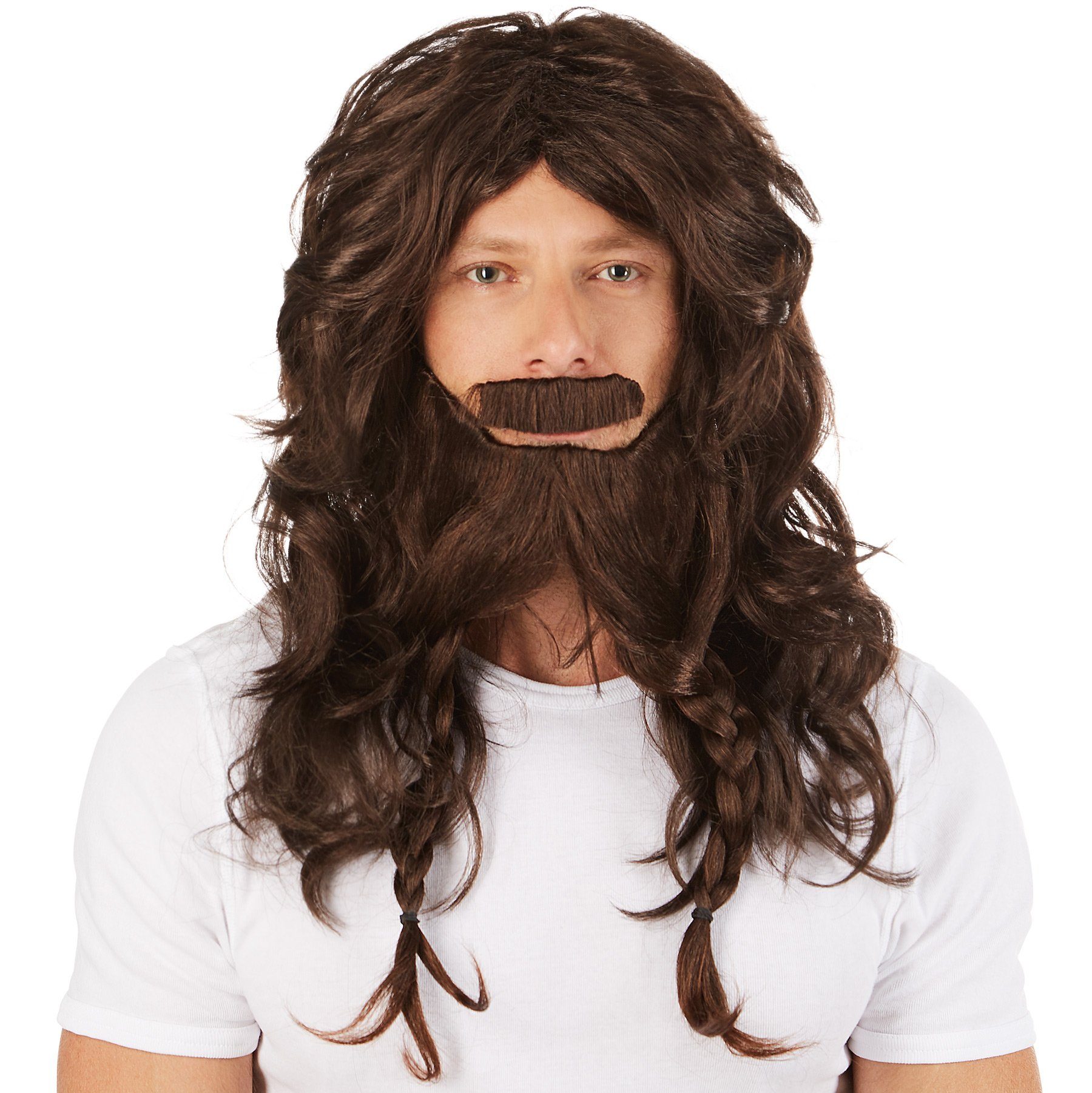 dressforfun Kostüm-Perücke Herrenperücke Wikinger, braun