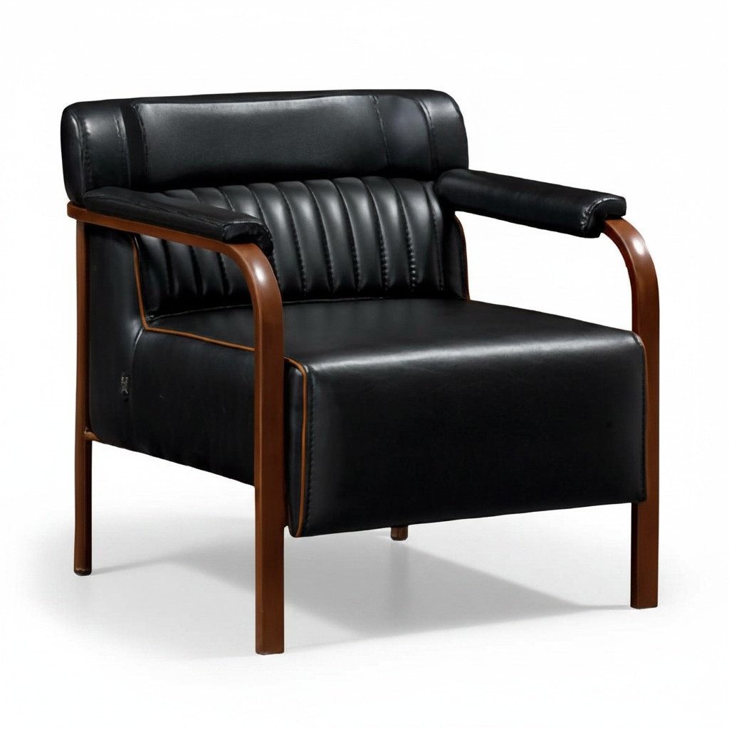 Xlmoebel Loungesessel Komfortabler Sessel in elegantem Schwarz für stilvolles Wohnen (1-St., Sessel), Hergestellt in Europa
