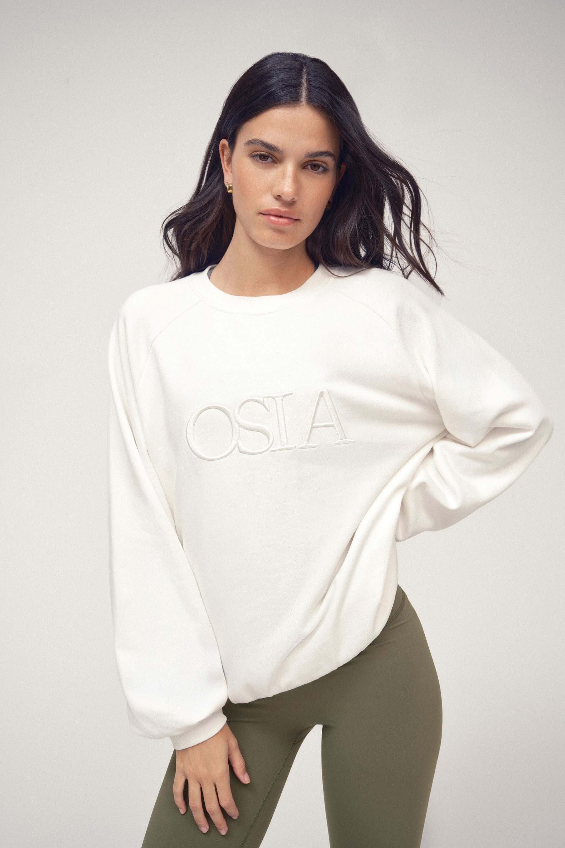 Sweater OSIA Oversized Fit Sweatshirt, Rundhalsausschnitt