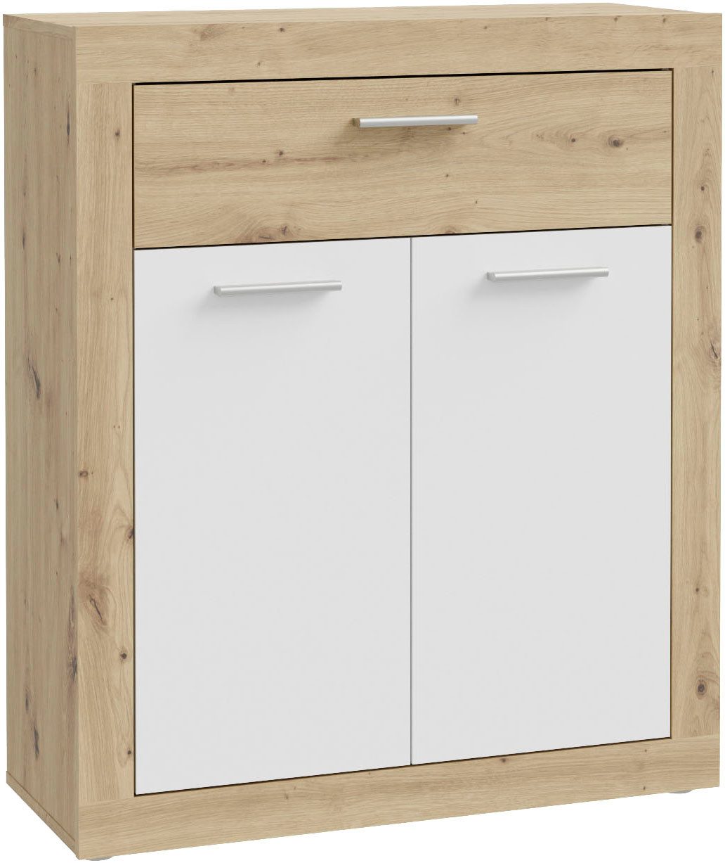 FORTE Schuhkommode Baccio (Kombinierbar mit 14164136, 96301648, 93072840), Schuhschrank, 12 Paar Schuhe, Rahmenoptik