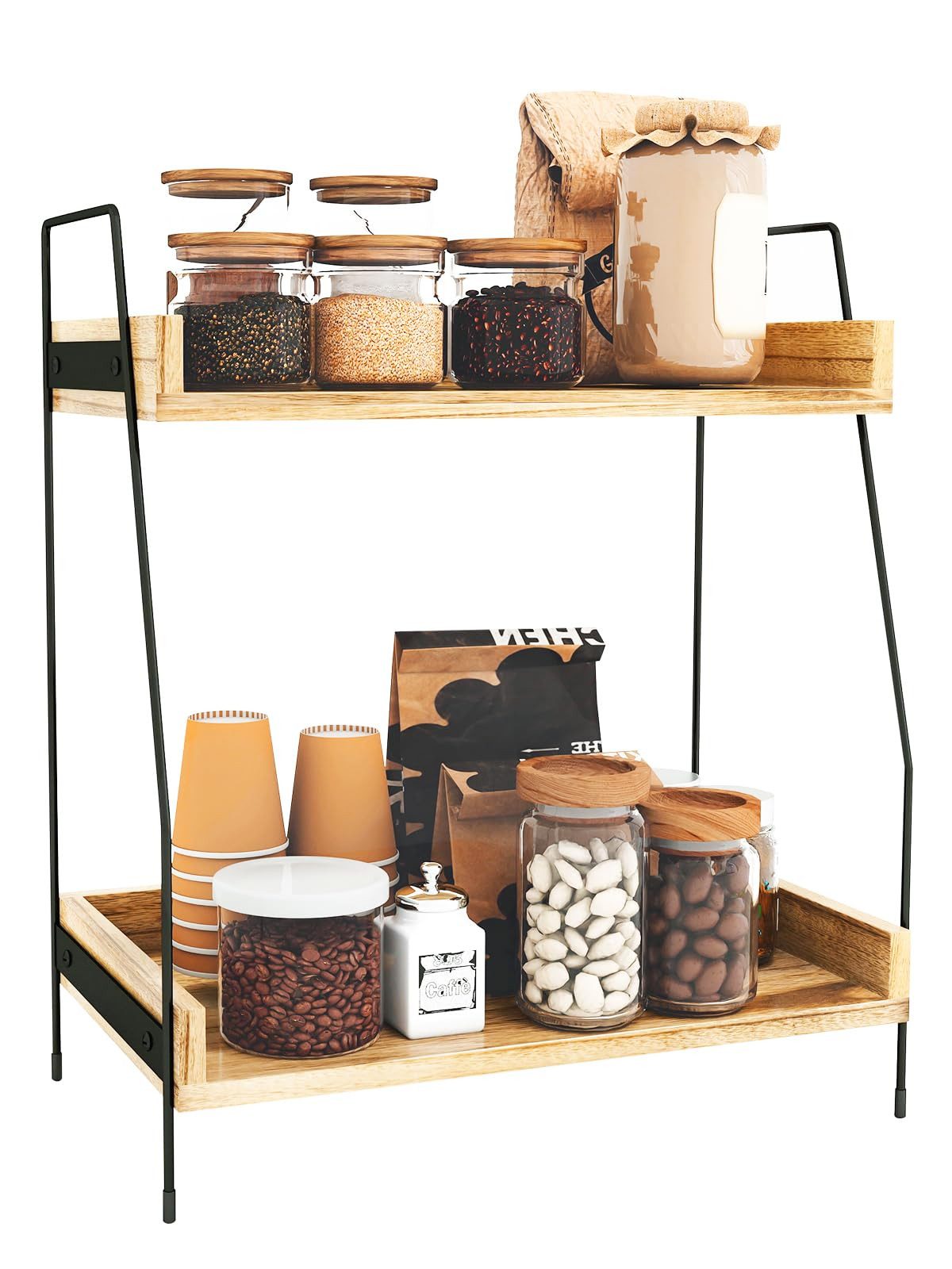 Youyijia Aufbewahrungsbox Kaffeebar Kaffee Organizer Kuchen Organizer Kaffe günstig online kaufen