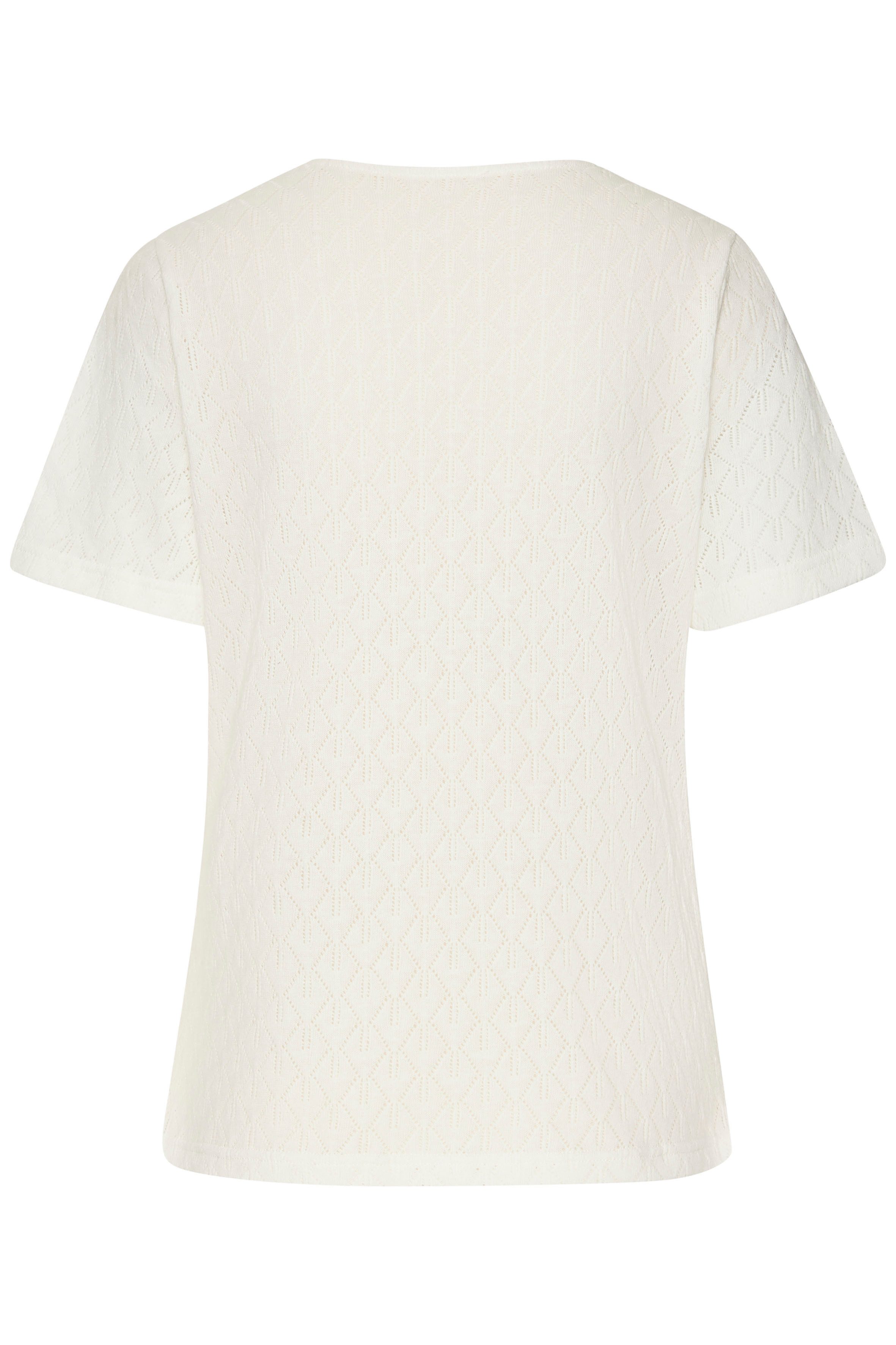 Vivance Kurzarmshirt mit modischem Ajour-Muster aus weicher Baumwoll-Qualität