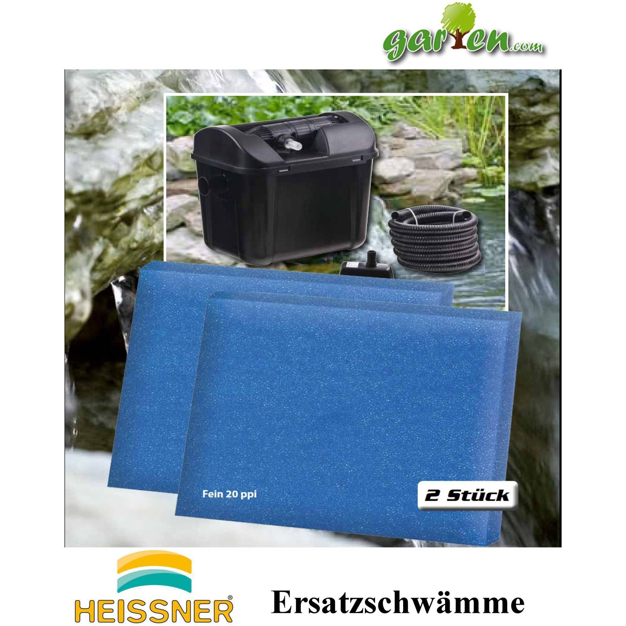 Heissner Teichfilter Filterschwamm Filtermaterial Filter rechteckig 2er (1 St)