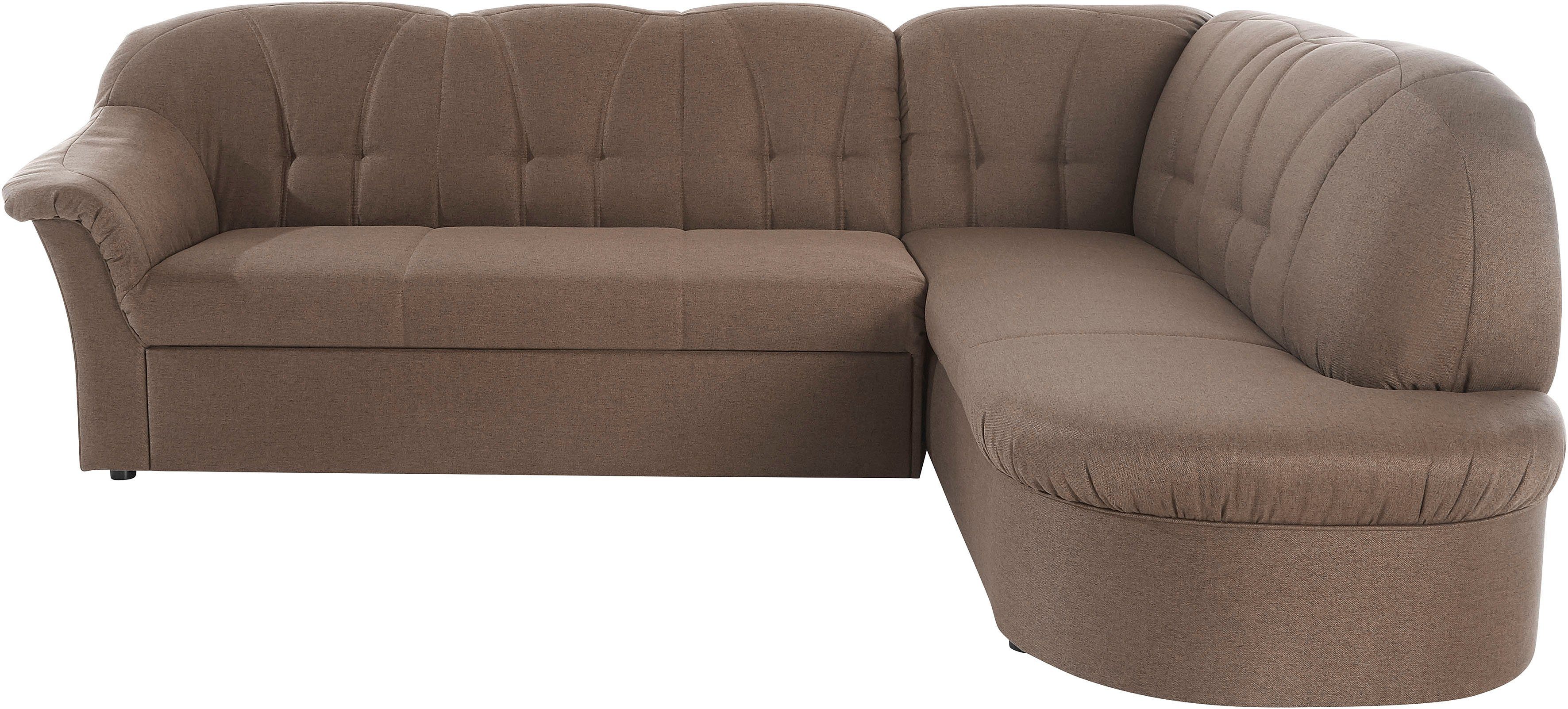 DOMO collection Ecksofa Pegnitz, elegante Rückensteppung, günstig online kaufen