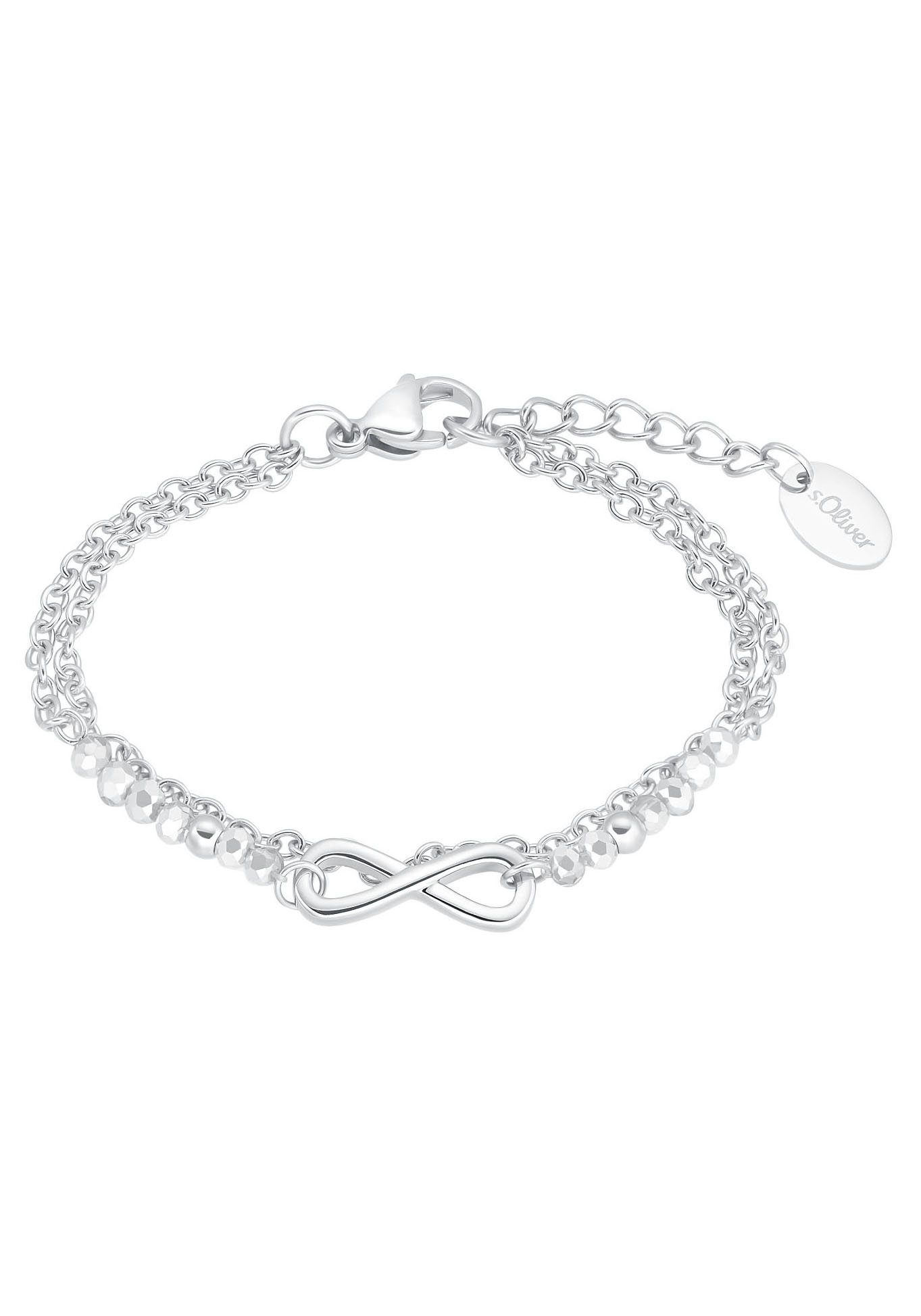 s.Oliver Armband, mit Glasstein