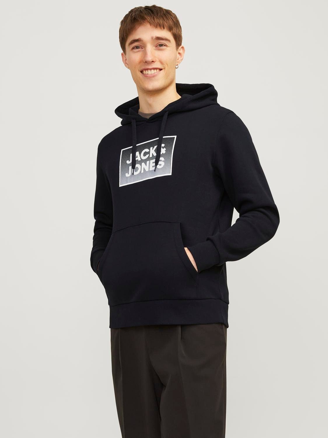 Jack & Jones Kapuzensweatshirt JJSTEEL SWEAT HOOD