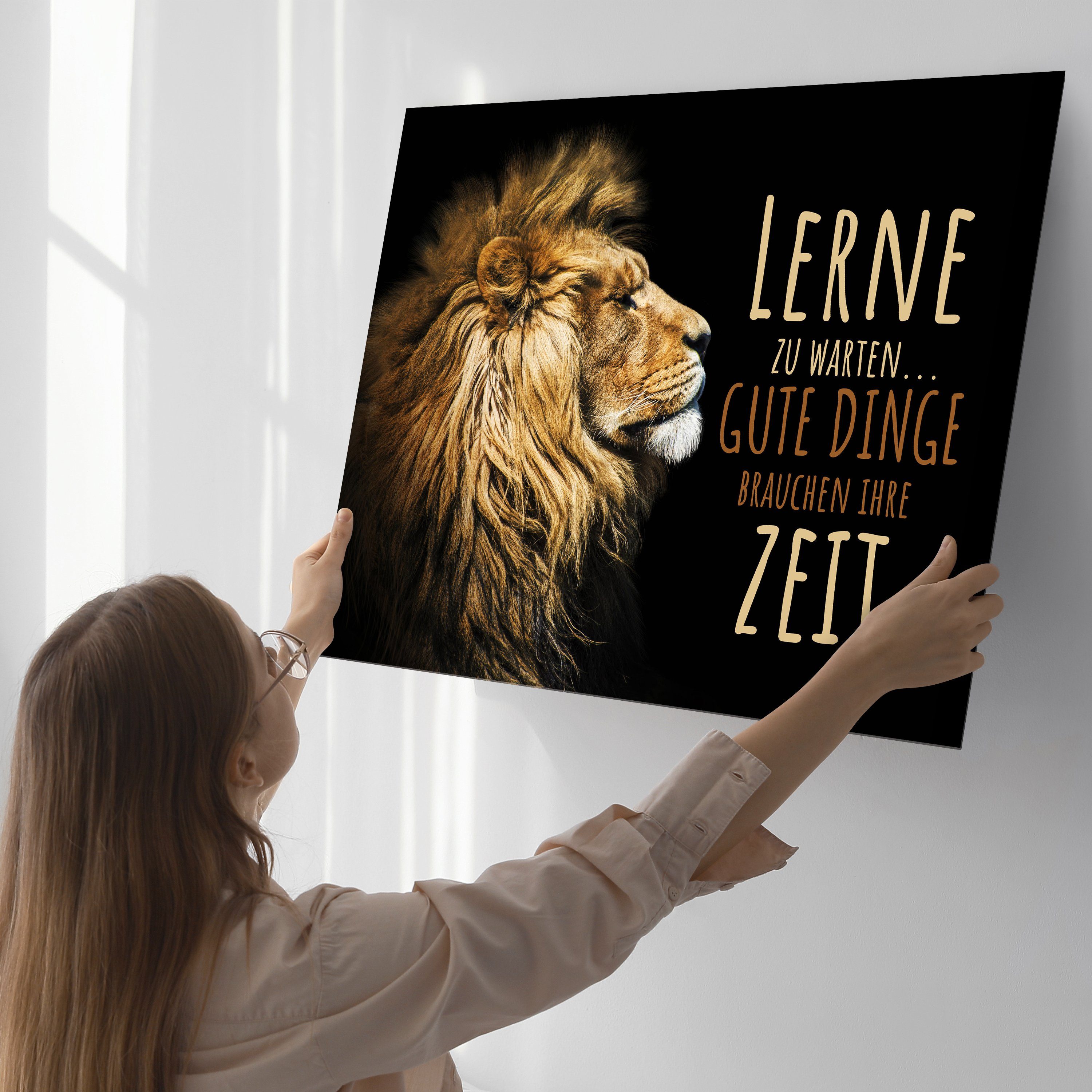 wandmotiv24 Acrylglasbild Motivation, Querformat, Spruch M0093, Sprüche