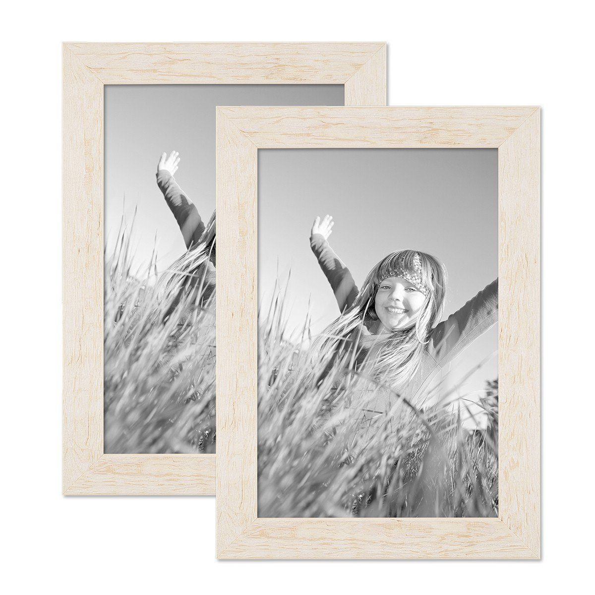 PHOTOLINI Bilderrahmen 2er Set Strandhaus Rustikal günstig online kaufen