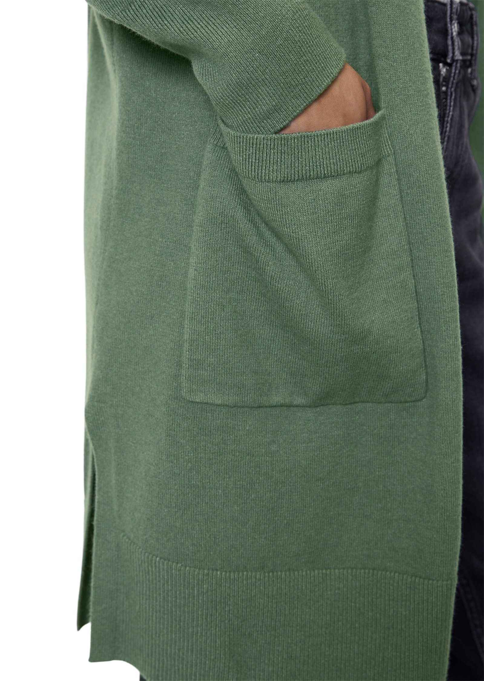green Cardigan DENIM aus Soft-Cotton-Stretch Marc O'Polo