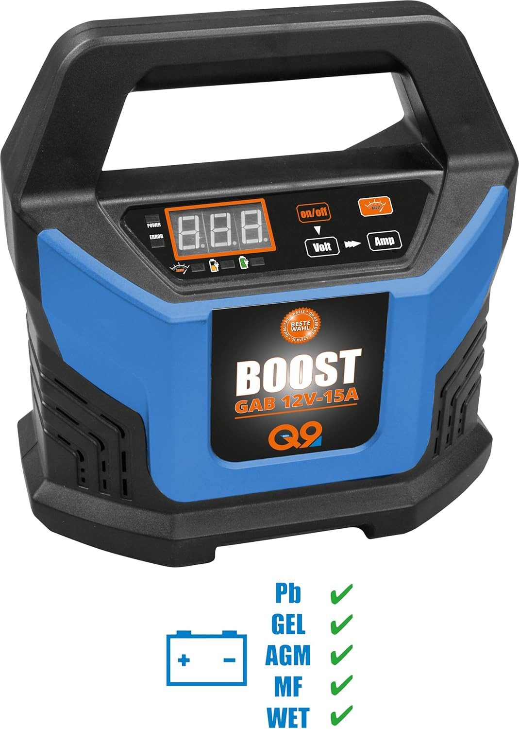Güde GÜDE Automatik Batterielader GAB 12V-15A-BOOST Batterie-Ladegerät