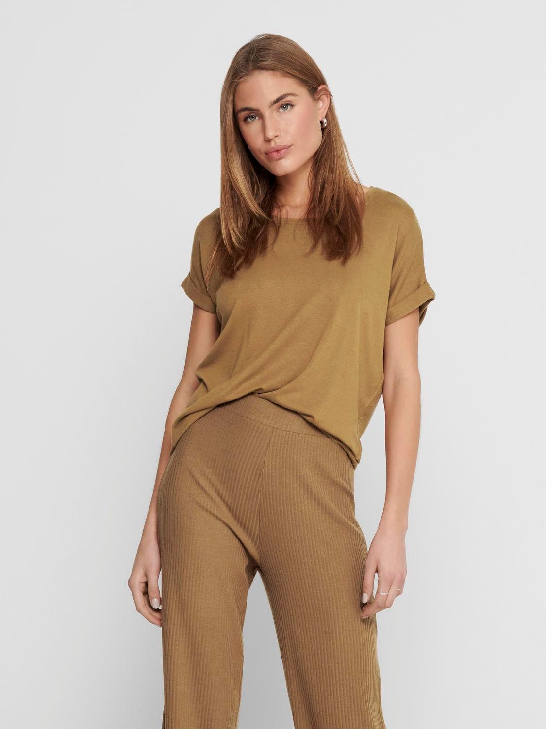 ONLY T-Shirt ONLMOSTER – Kurzarmshirt mit Aufschlag und klassischem Look un günstig online kaufen