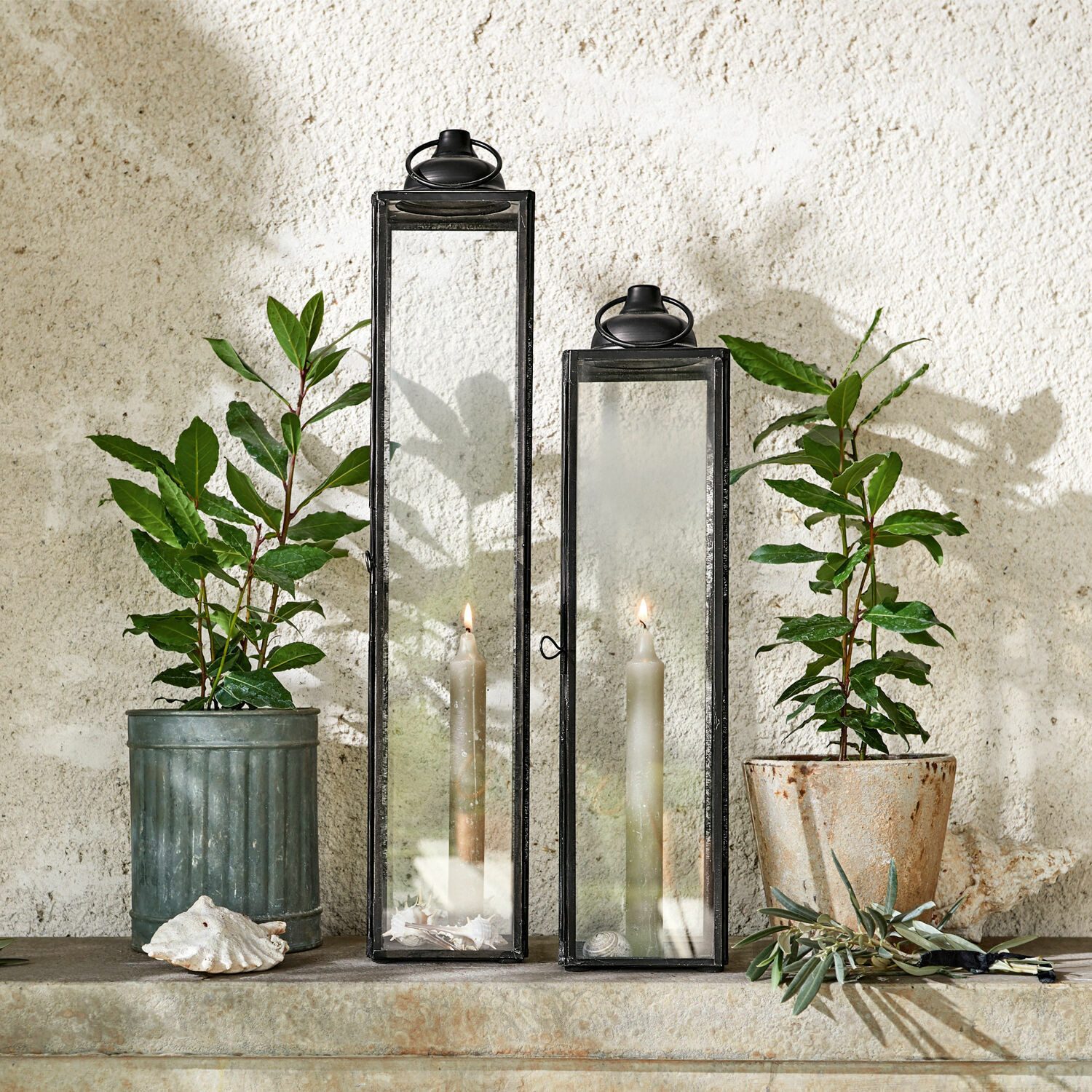 Mirabeau Kerzenlaterne Laterne 2er Set Radu antikschwarz günstig online kaufen