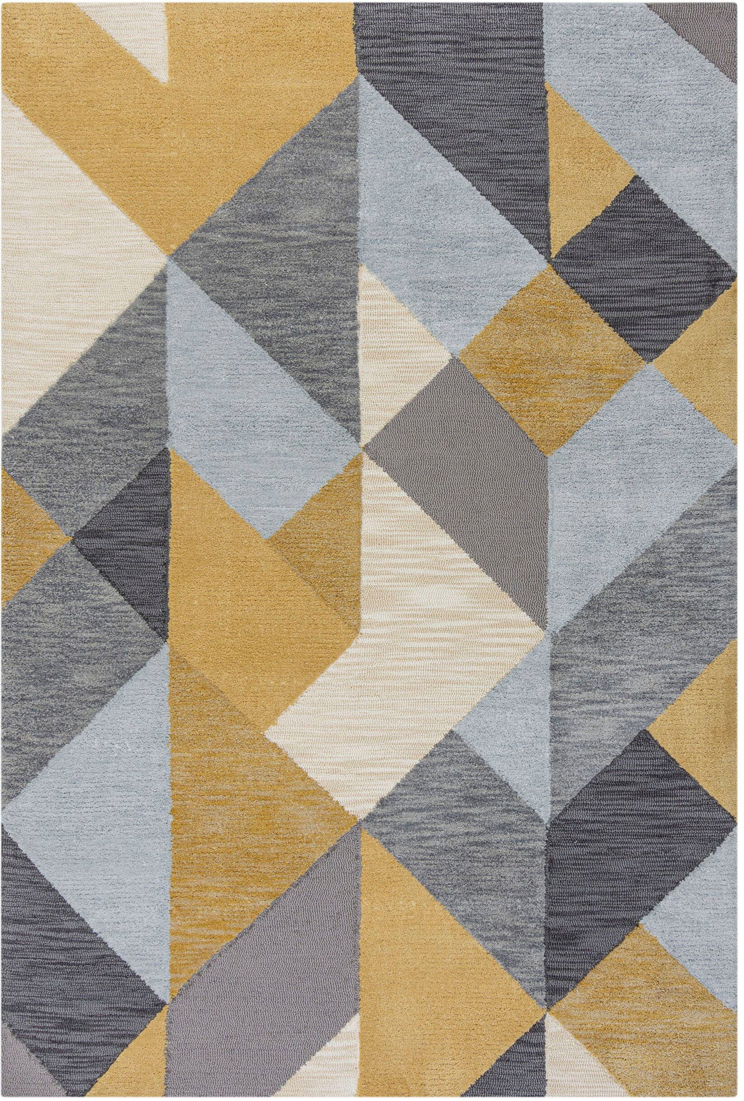 Teppich Icon Geometric, FLAIR RUGS, rechteckig, Höhe: 11 mm, geometrisches  Design, mit Hoch-Tief-Effekt, bunt | Kurzflor-Teppiche