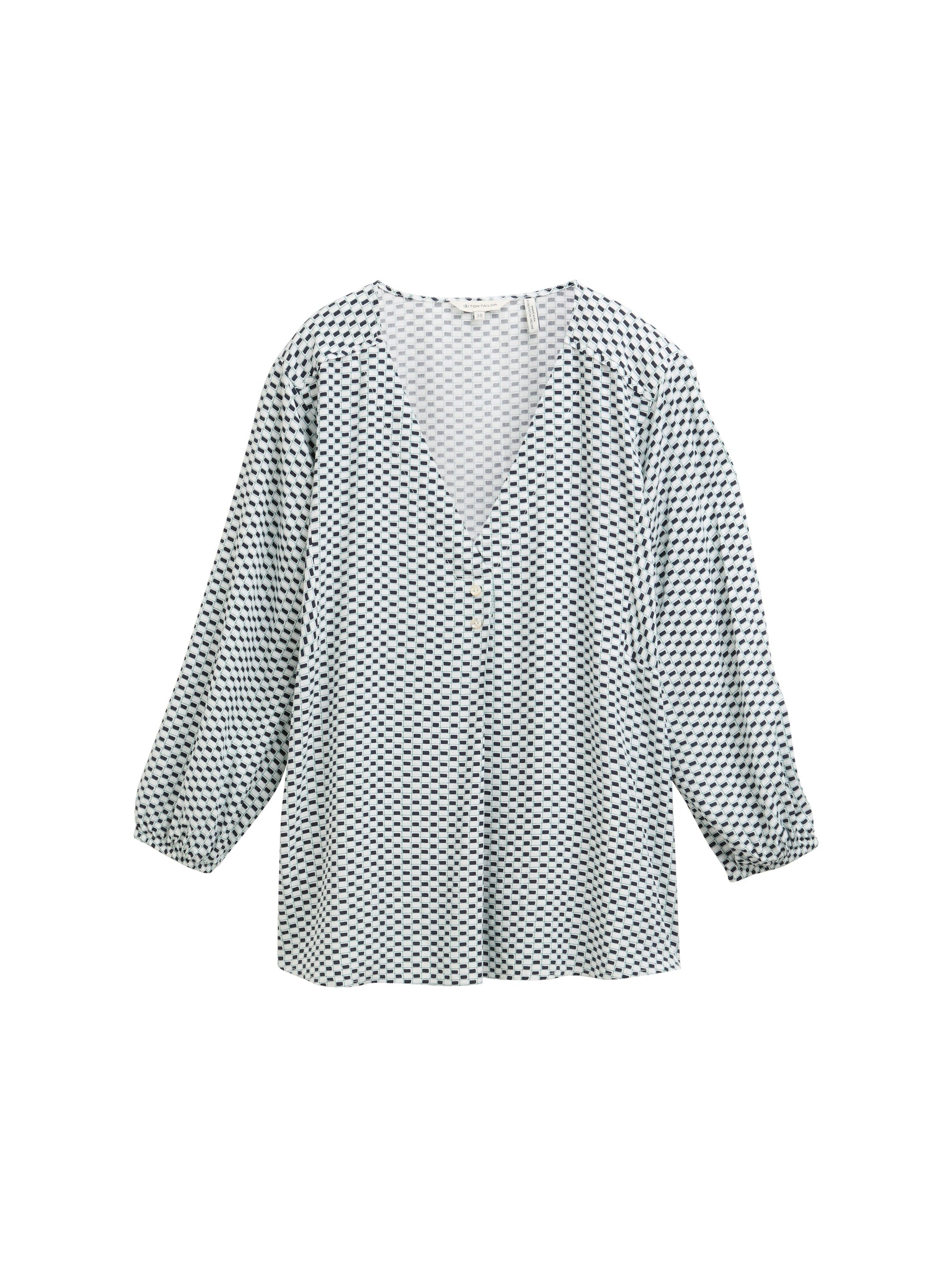 Langarmbluse Bluse mit Muster