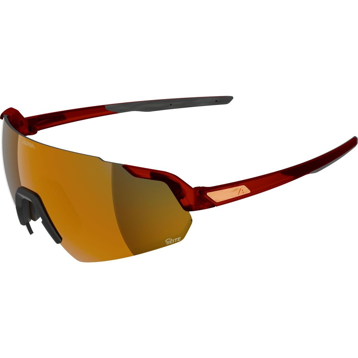 *Alpina* Fahrradbrille Turbo Air Q-lite, Leichte Sportbrille mit kontrastverstärkenden Gläsern für optimalen