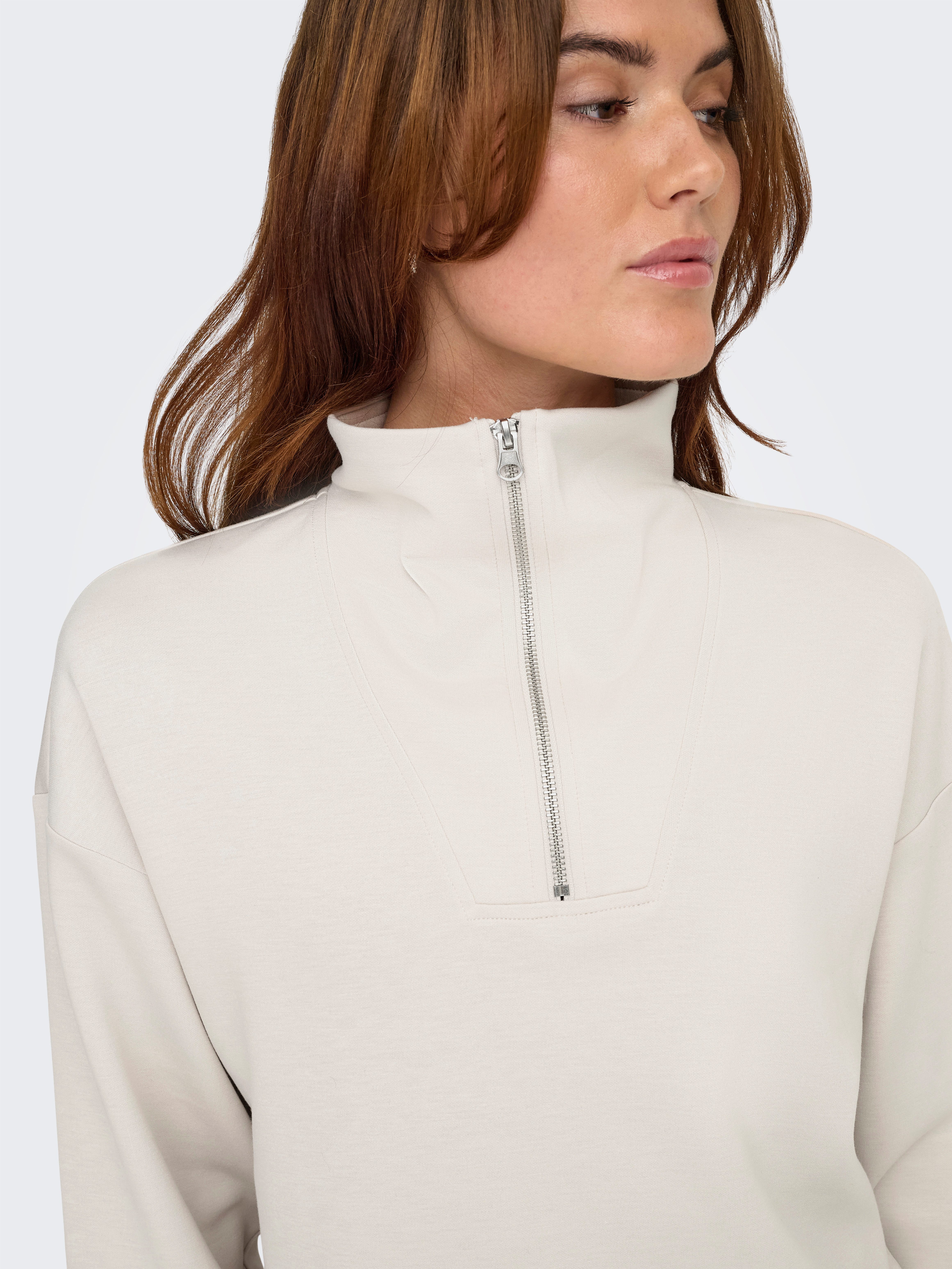 ONLY Play Sweater ONPLOUNGE HN LS HZ DS SWT NOOS Materialmix, loose fit