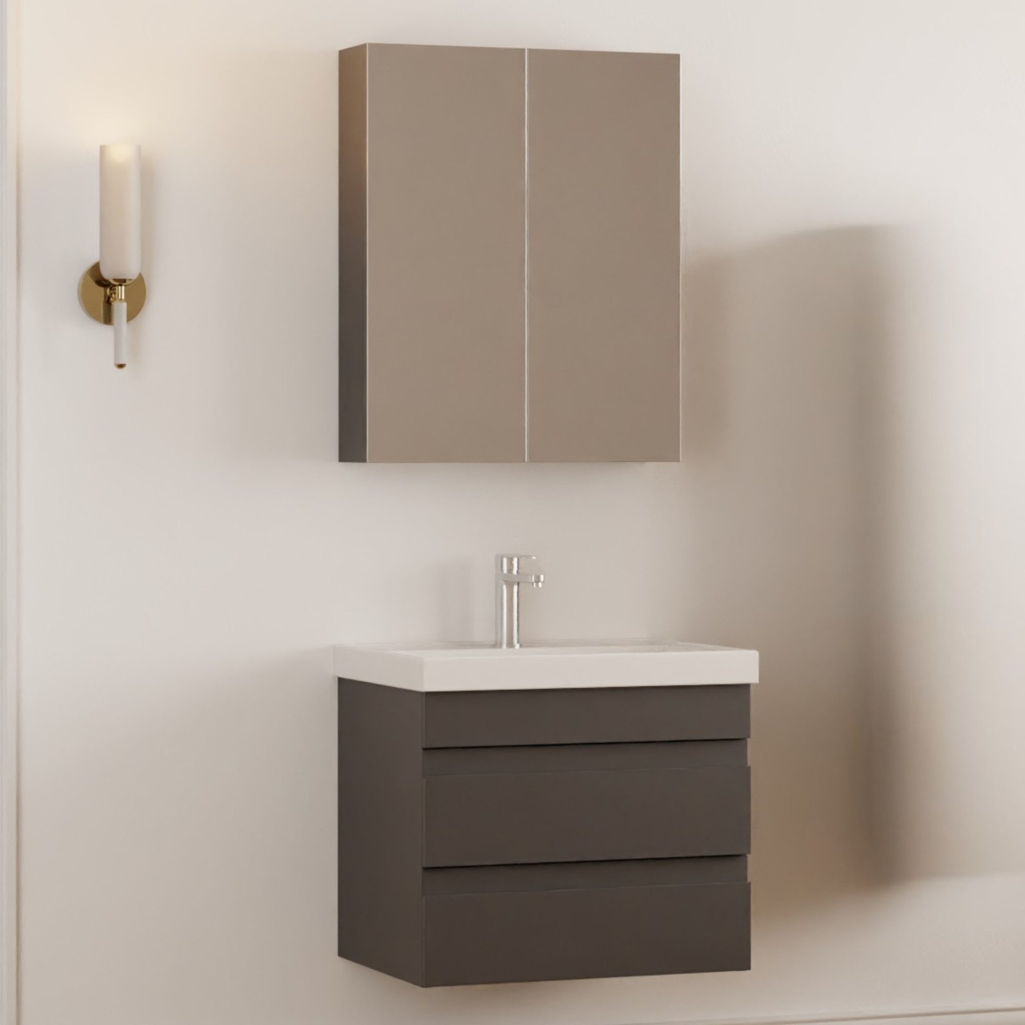 Karen Badmöbel-Set Badmöbel Set Lara, (Komplett-Set, Standartmäßig 3-Teilig günstig online kaufen