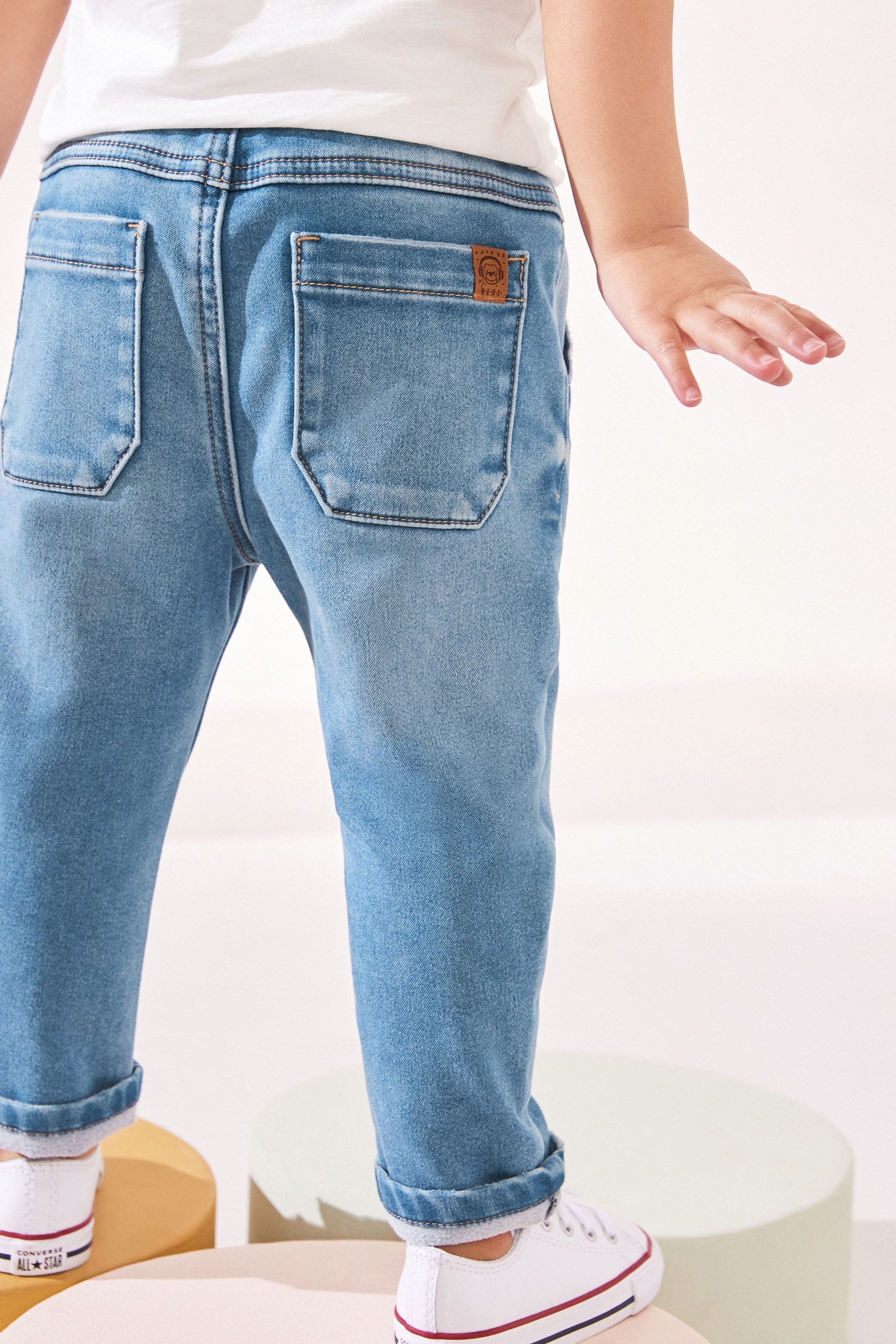 Next Schlupfjeans Superweiche Jeans mit Stretch zum Hineinschlüpfen (1-tlg)