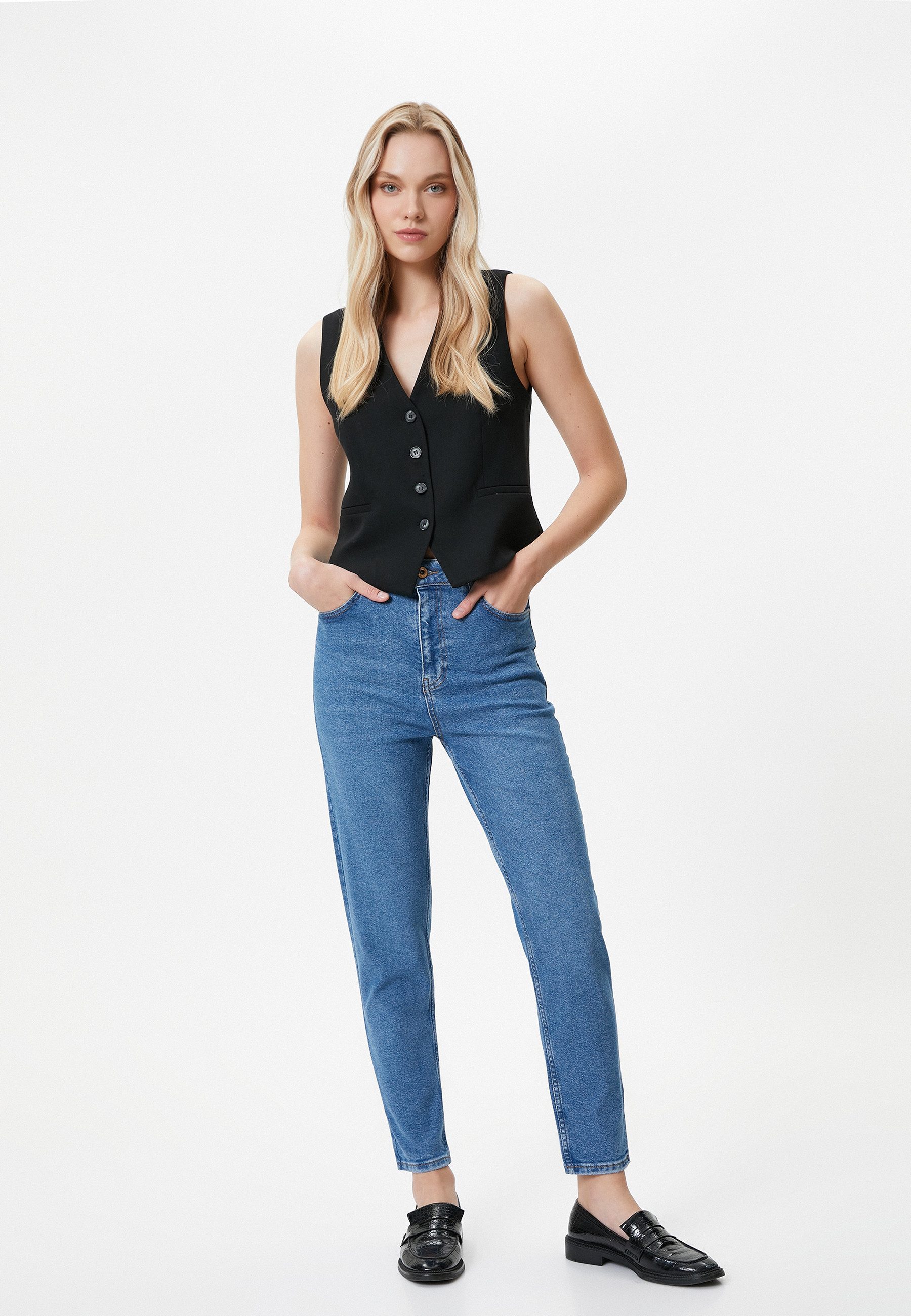 Koton Мамины джинсы Denim Slim Мамины джинсы