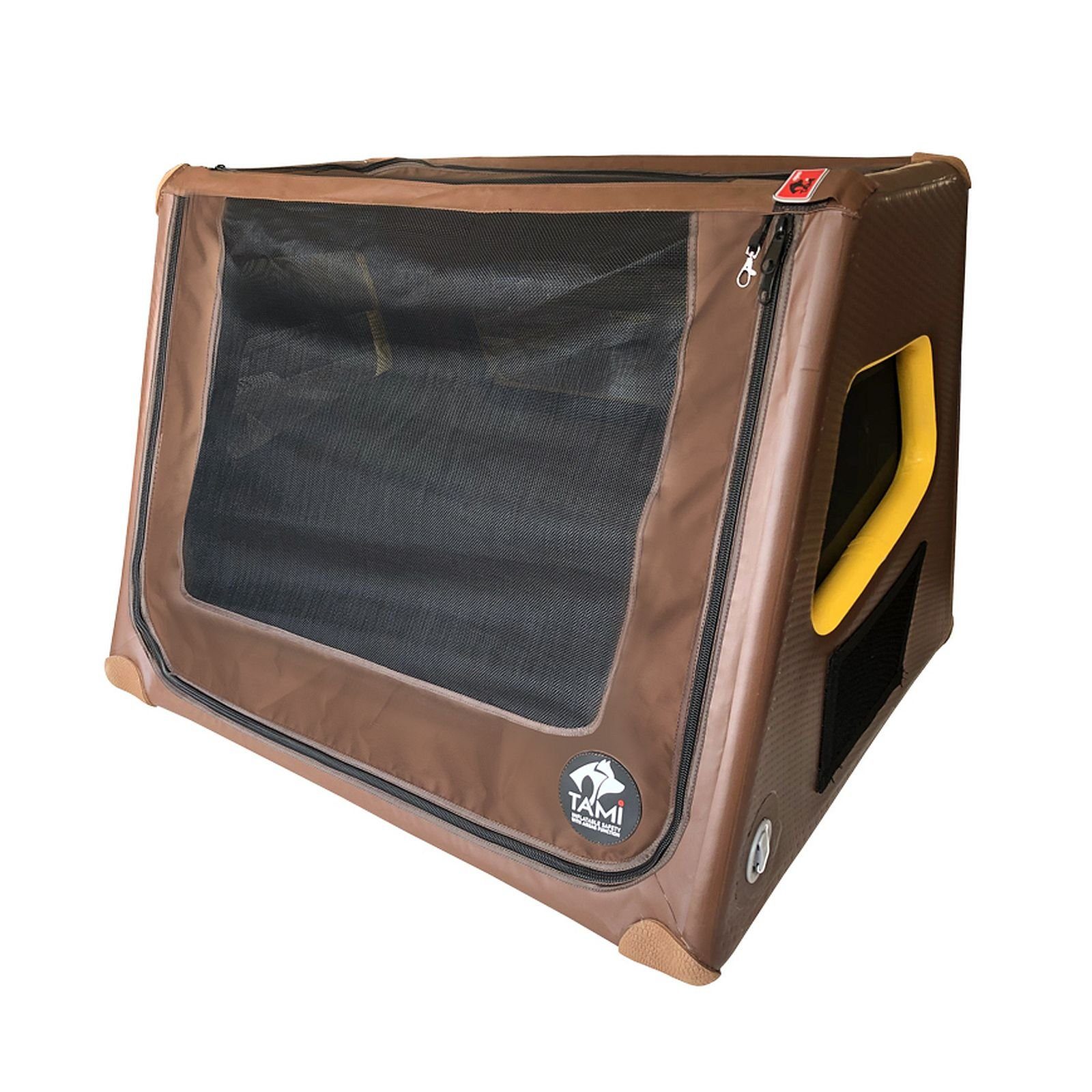 Tami-Dogbox Hunde-Transportbox TAMI L – Faltbare Hundebox mit Airbag-Funktion für große Hunderassen, Aufblasbar mit Airbag-Funktion