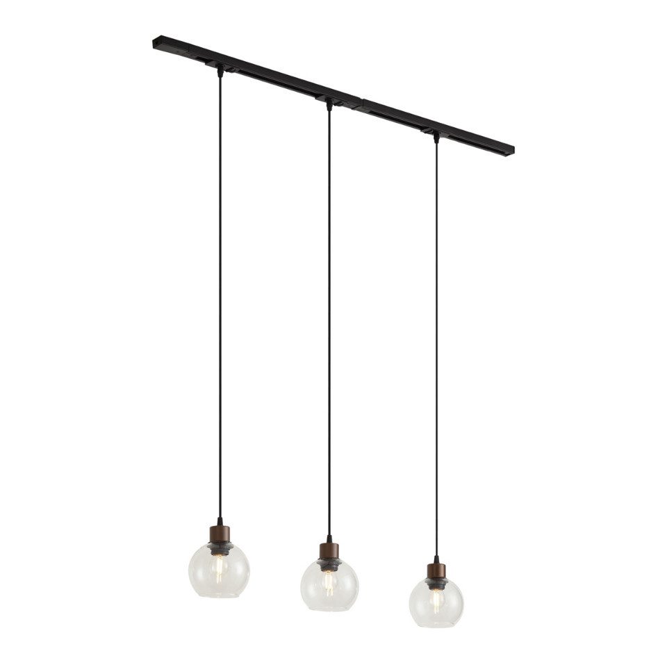 Qazqa Schienensystem-Sets Iconic lava, ohne Leuchtmittel, Kaltweiß, QAZQA Schienen­leuchte, e27, Schwarz, Aluminium, Modern