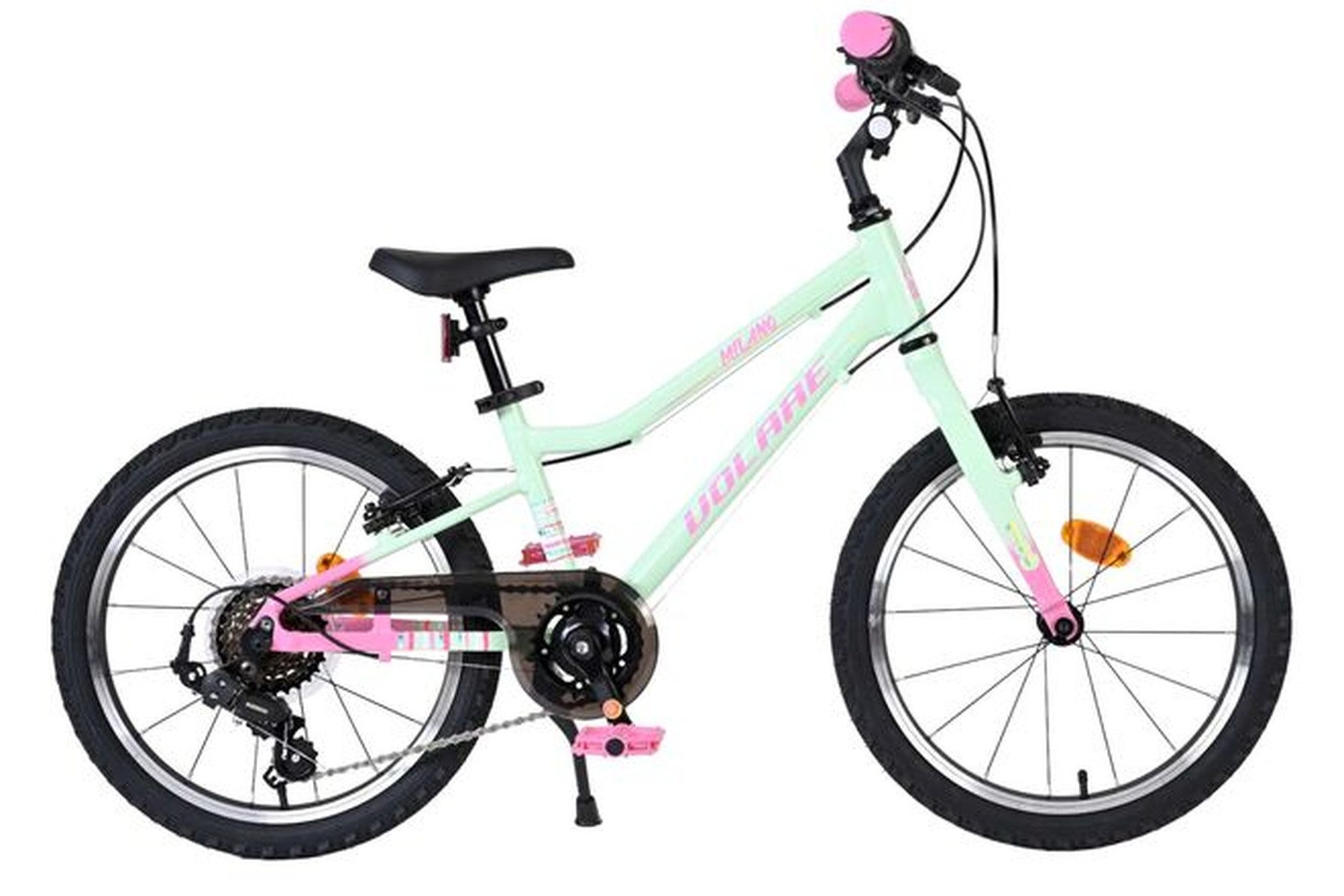Volare Kinderfahrrad Milano Mädchen 18 Zoll mit Shimano Nexus 3 in Mintgrün, Shimano Nexus 3-Gang-Schaltung, superleicht, sportlich, sicher