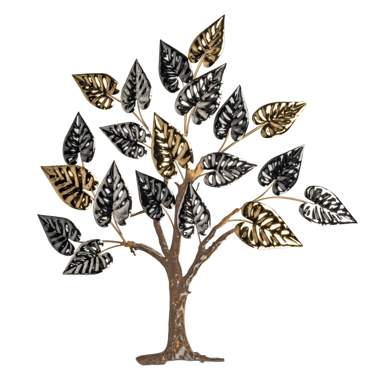 formano Wanddekoobjekt Blätterbäume, Höhe: 74cm, Farbe: Mehrfarbig, Motiv: Baum