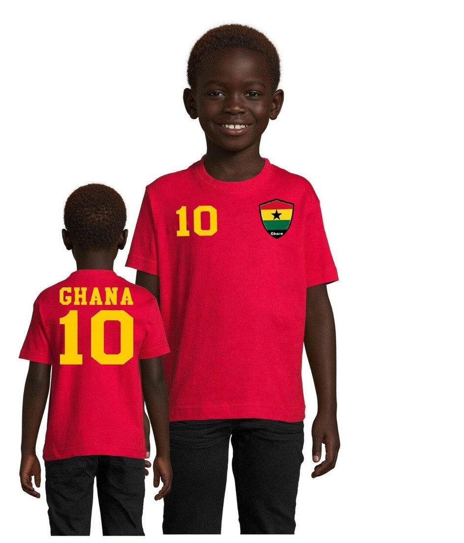 Blondie & Brownie T-Shirt Kinder Ghana Afrika Cup Sport Trikot Fußball Football Meister WM