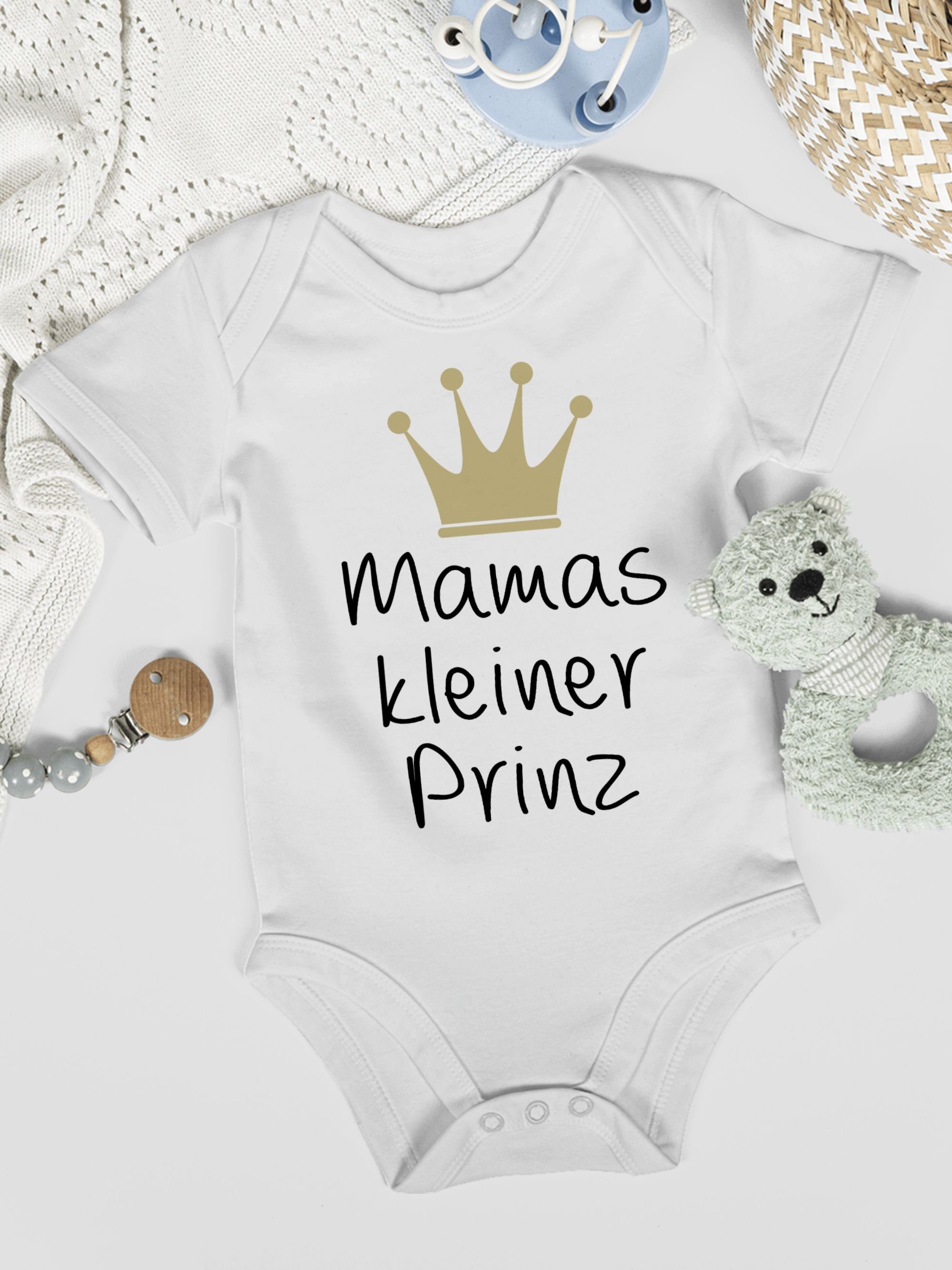 Weiß Shirtracer 2 (1-tlg) Mamas Muttertagsgeschenk Shirtbody Prinz kleiner