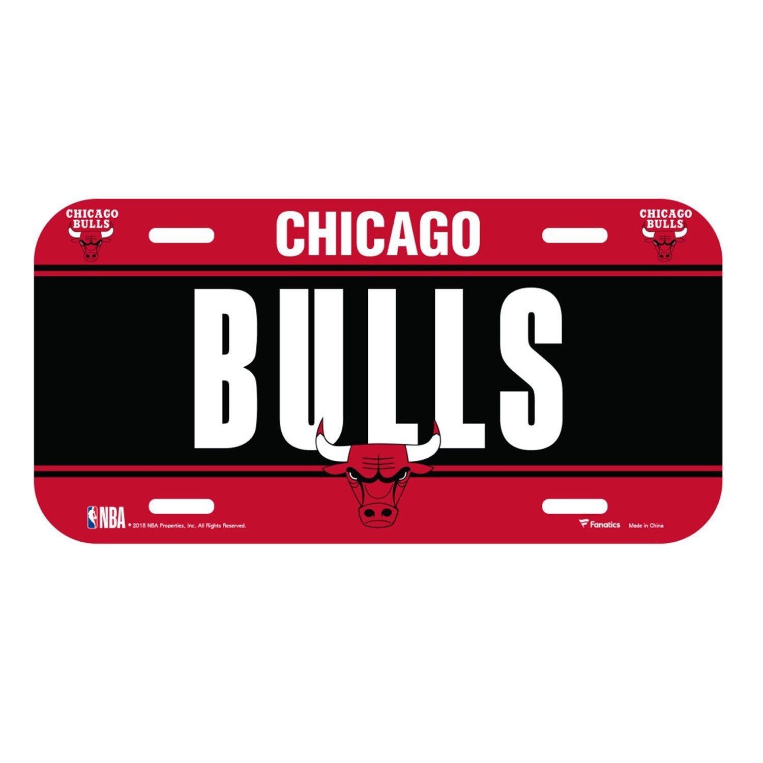 Fanatics Schmuckset NBA Kennzeichenschild Chicago Bulls
