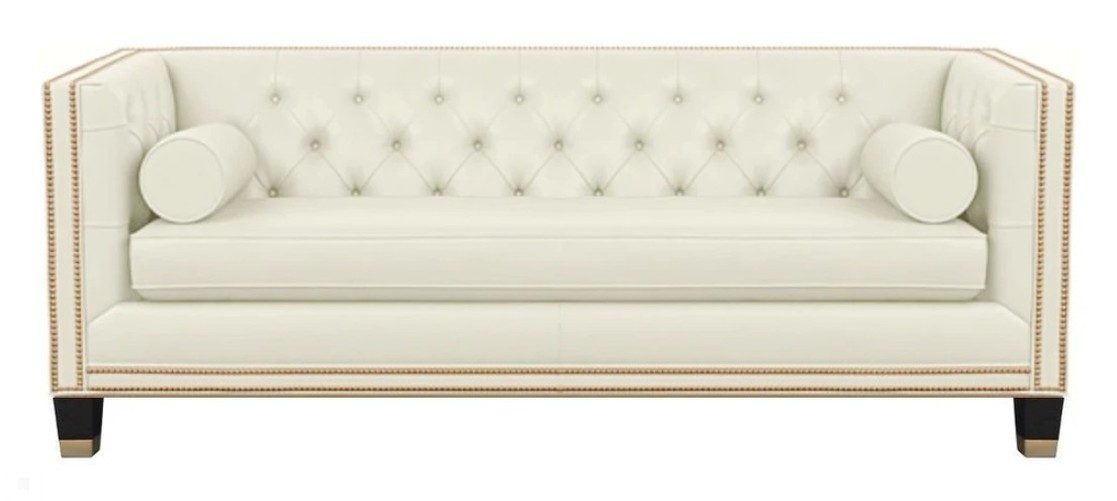 JVmoebel Chesterfield-Sofa Beiger Chesterfield 3-Sitzer Sofa für das Wohnzimmer, Made in Europa