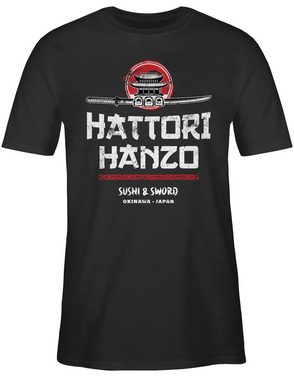 Shirtracer T-Shirt Hattori Hanzo Sushi & Sword Vintage Nerd Geschenke