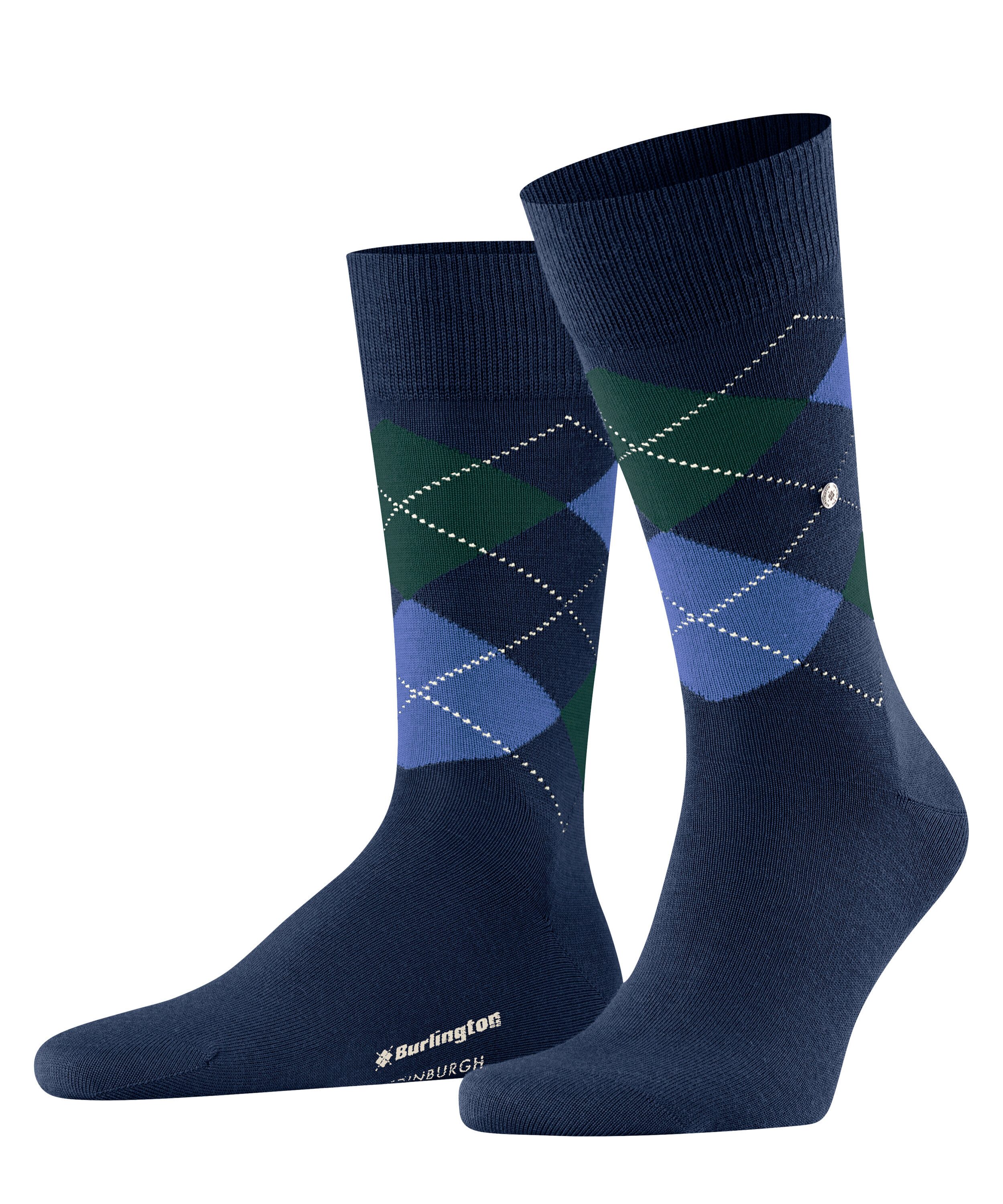 Burlington Socken Weinrot mit Argyle-Muster günstig online kaufen
