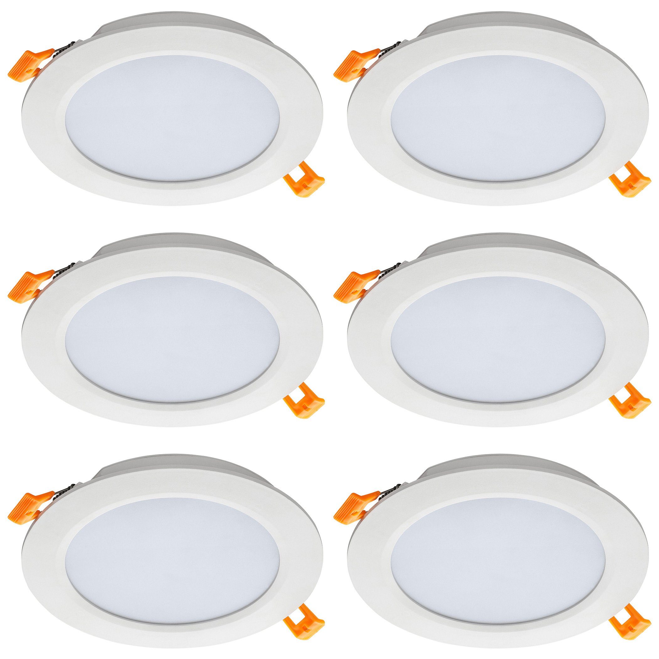 SEBSON LED Einbaustrahler LED Einbaustrahler 230V, 12W 870lm warmweiß, inte günstig online kaufen