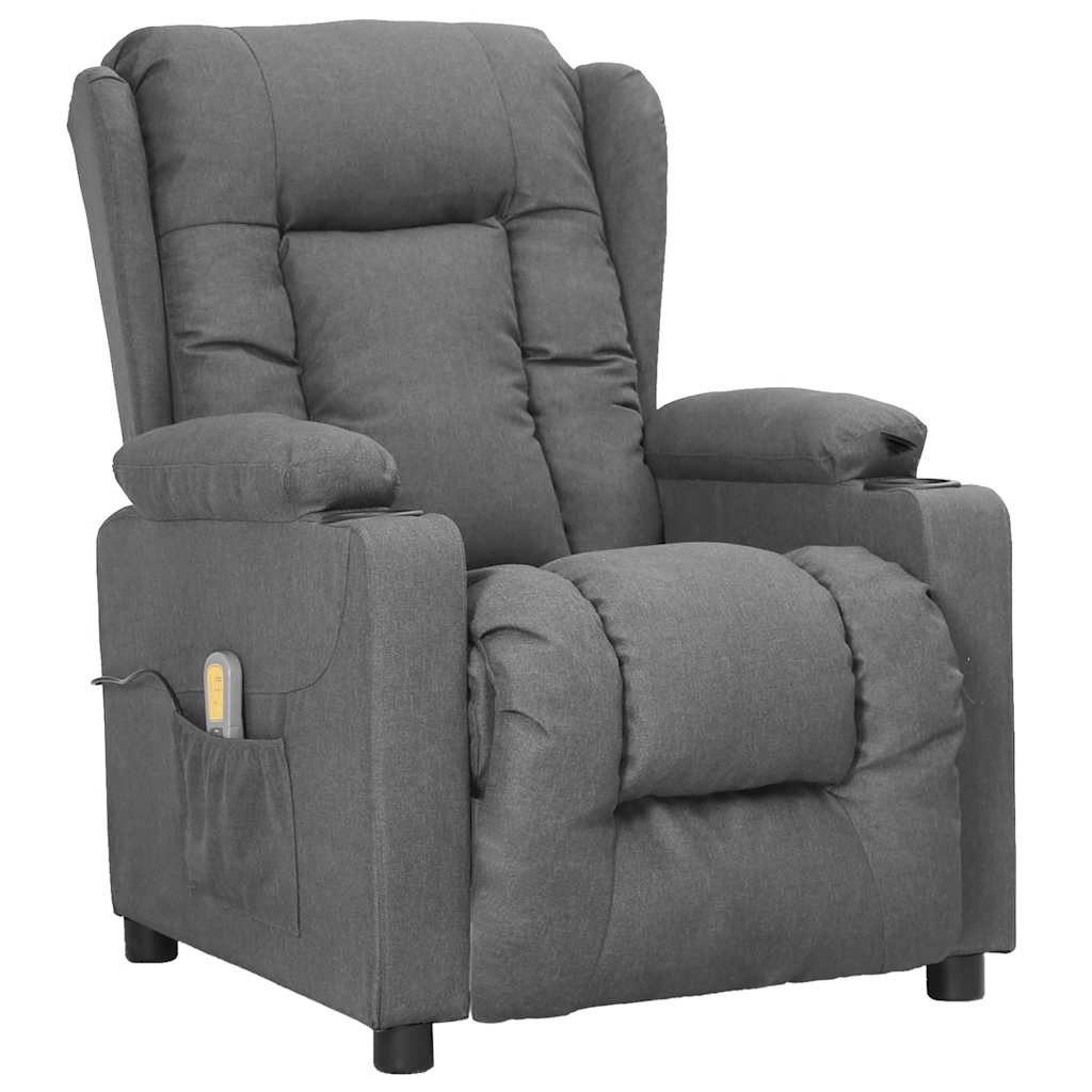 vidaXL Massagesessel Massagesessel mit Aufstehhilfe Hellgrau günstig online kaufen