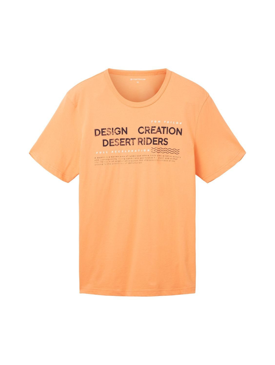 TOM TAILOR T-Shirt WORDING LOGO (1-tlg) aus Baumwolle