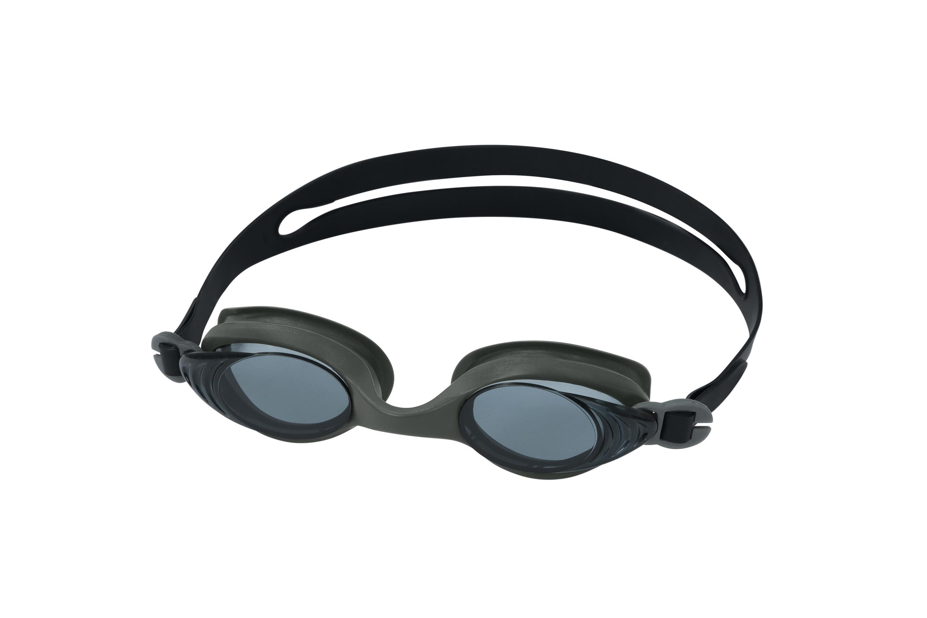 Bestway Schwimmbrille Lightning Pro™ Schwimmbrille ab 14 Jahren, (Packung, 1-St., Verstellbares Silikon-Kopfband), 100% latex- und PVC-frei