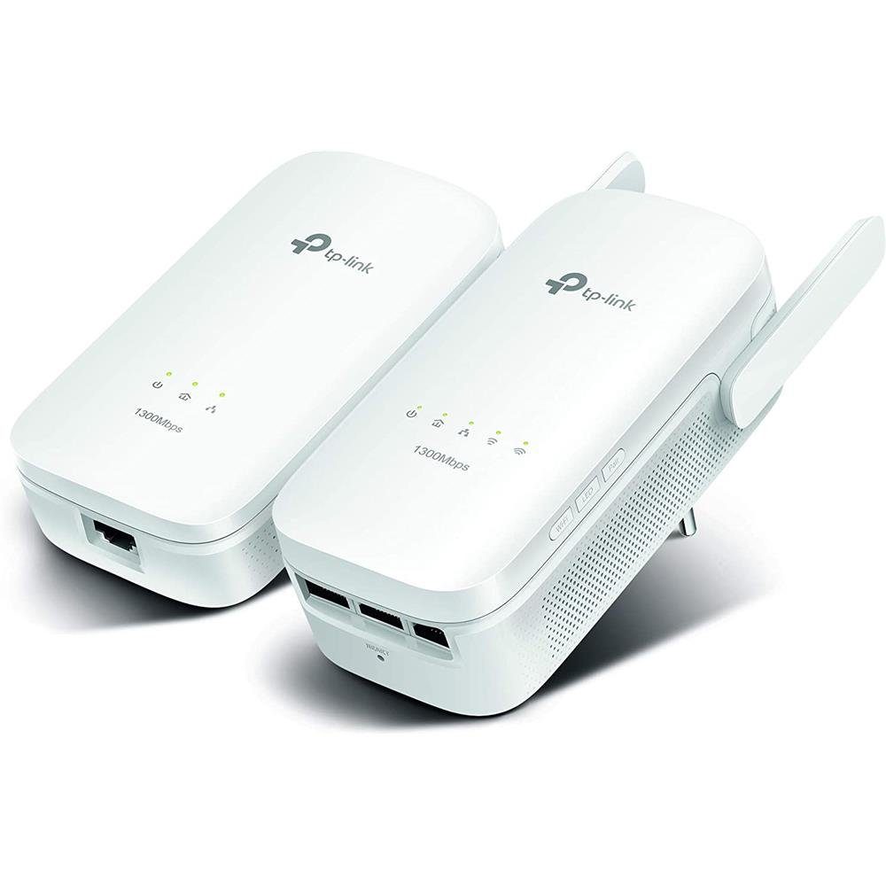 Wi-Fi TL-WPA8630 Adapter Netzwerk-Adapter, V2 TP-Link Dualband-Wi-Fi, zu 2 Powerline Mimo, 1300 Wifi Gigabit Taste AC1200 bis Mbps, Clone AV1300 KIT x 2 KIT