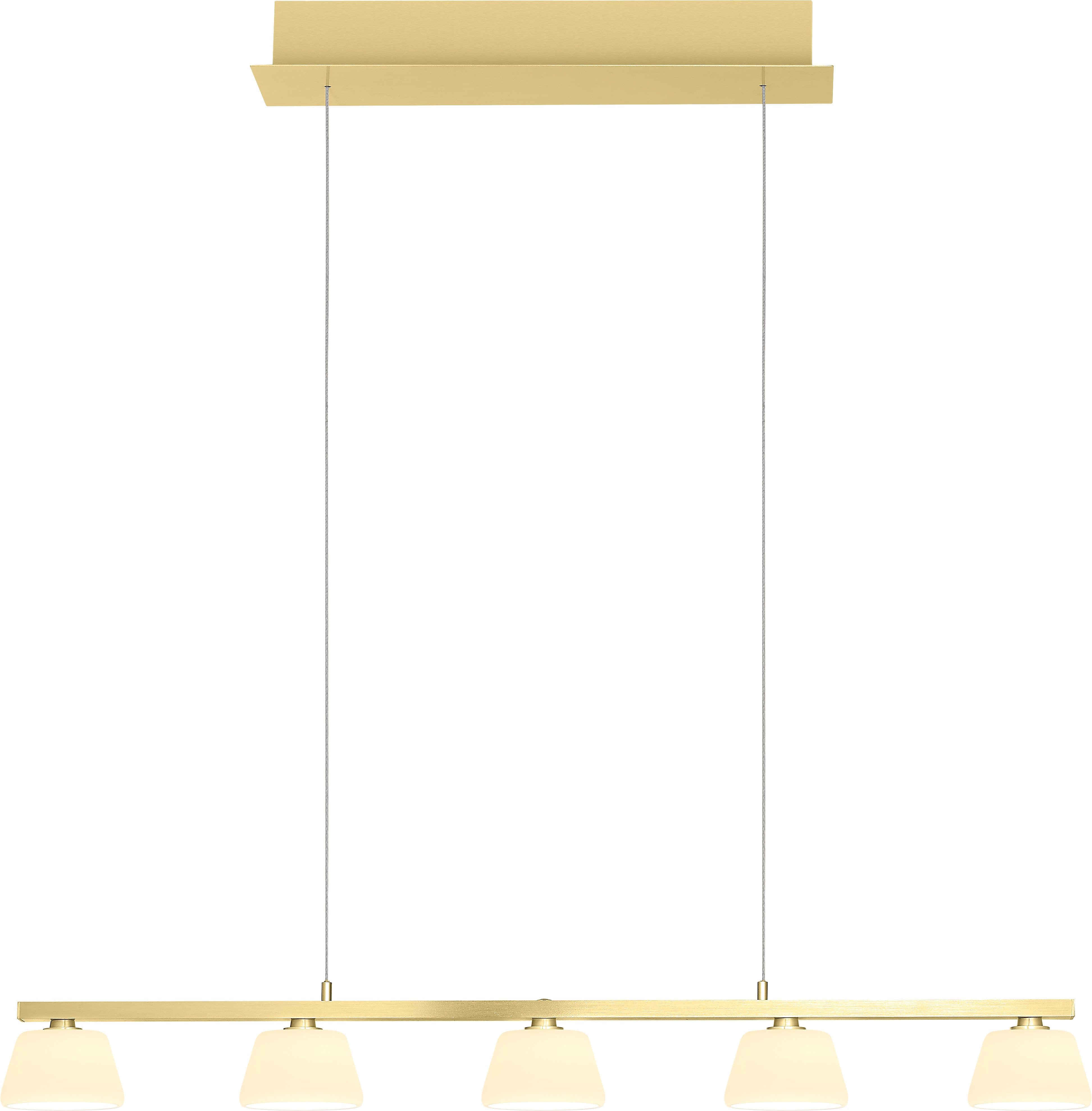 HELL höllisch gutes Licht LED Pendelleuchte JANE, LED fest integriert, Extra-Warmweiß, Tastdimmer, Dim to warm, Stufenlos höhenverstellbar