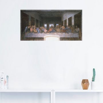 Artland Wandbild Das letzte Abendmahl, Religion (1 St), als Leinwandbild, Wandaufkleber in verschied. Größen