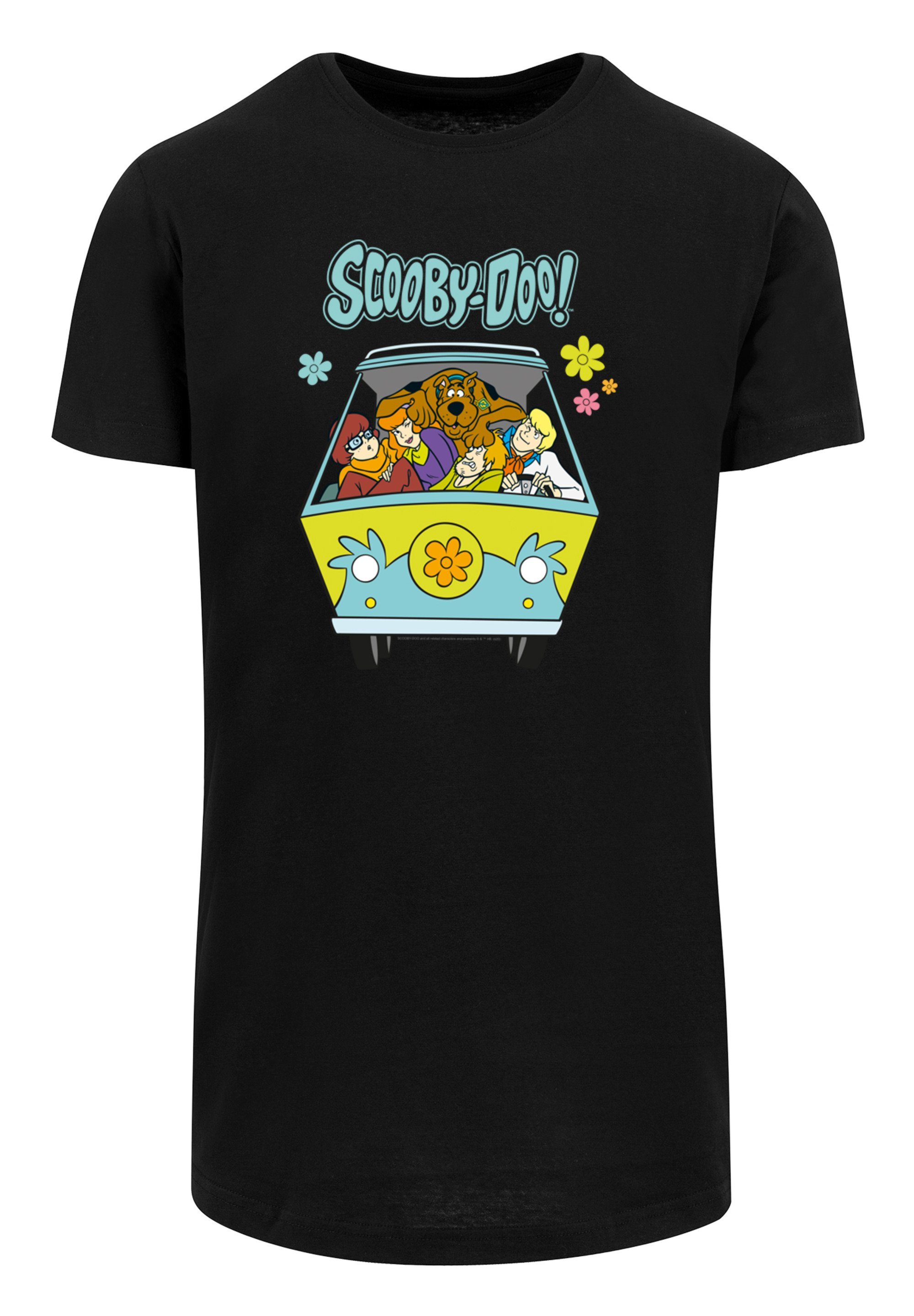 F4NT4STIC Kurzarmshirt Herren Scooby Doo Mystery Machine Group with Shaped Long Tee (1-tlg)