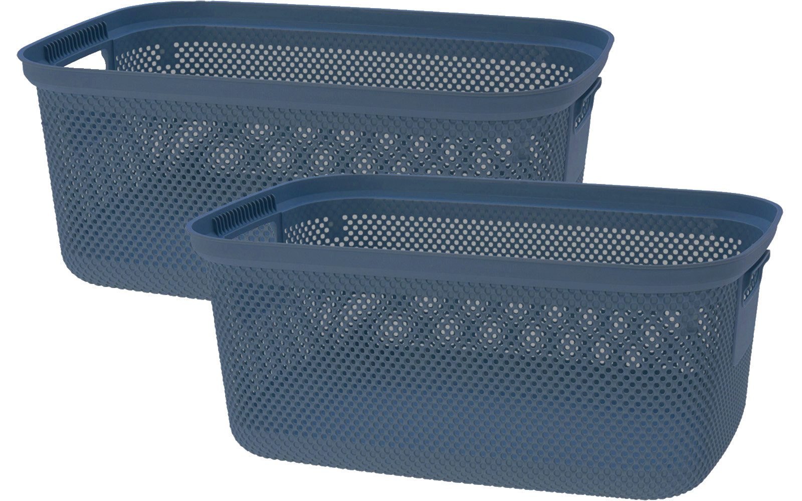 Wäschekorb Wäschewanne Kunststoff 30 L 4 Farben 2 er SET