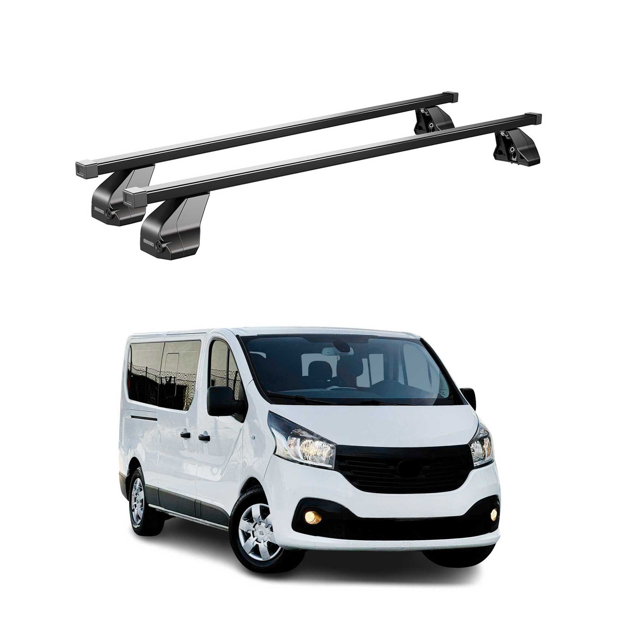 OMAC Dachträger Stahl Gepäckträger für Opel Combo 2014-2018 Schwarz 2tlg (2-St), Wasserbeständig,Abnehmbar,Multifunktional,Leichtgewichtig