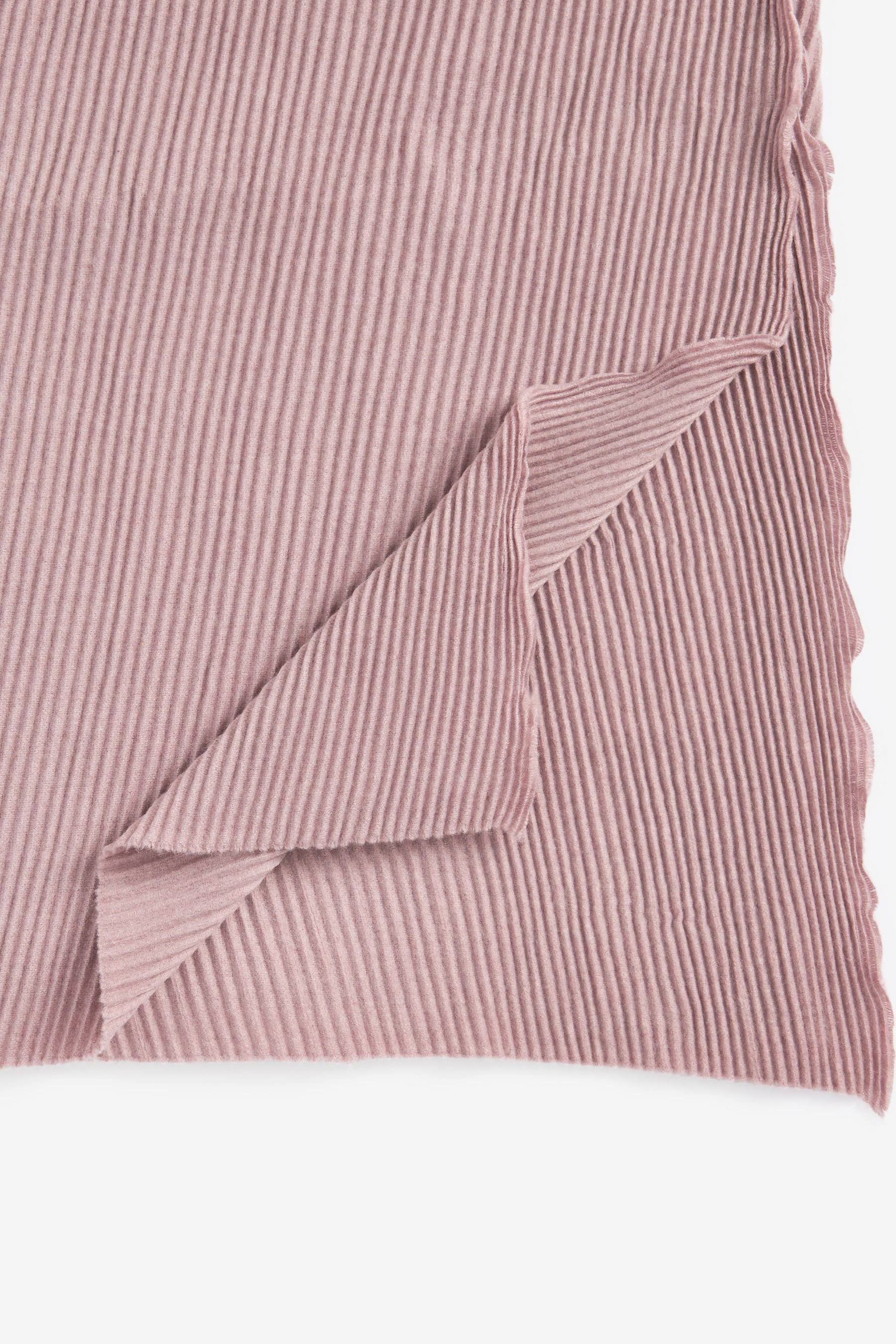 plissierter Mittelschwerer, (1-St) Schal Schal, Next Pink